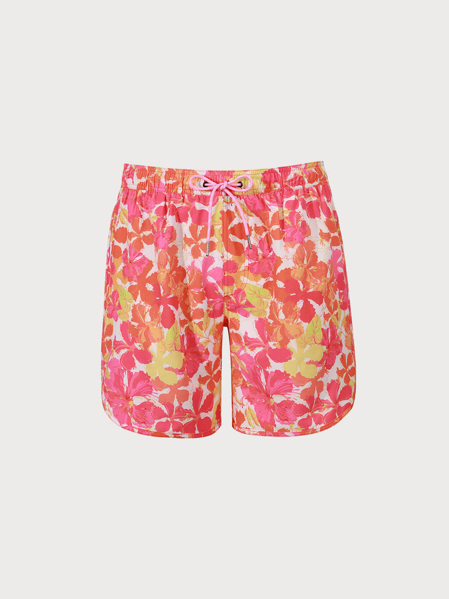 Beach Pink Pattern Print Men's Shorts