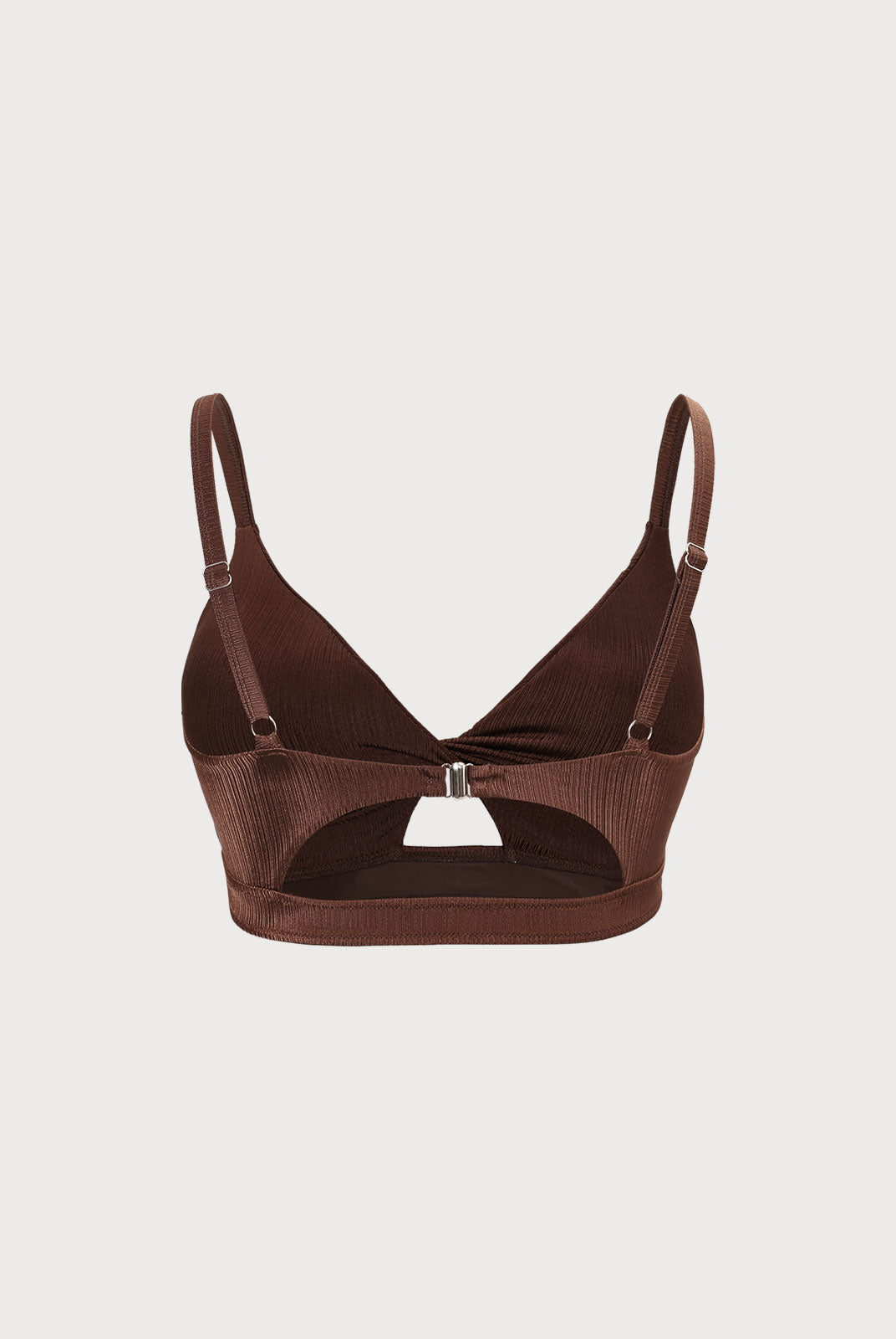 Twist Cutout Plus Size Bikini Top Sustainable Plus Size Bikinis - BERLOOK