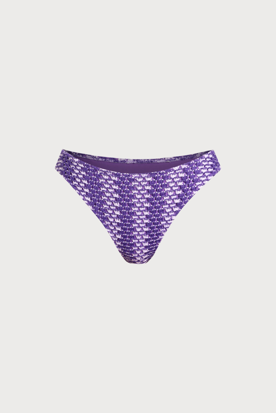 Women Knitted Acrylic Bikini Bottoms Purple Sustainable Bikinis - BERLOOK