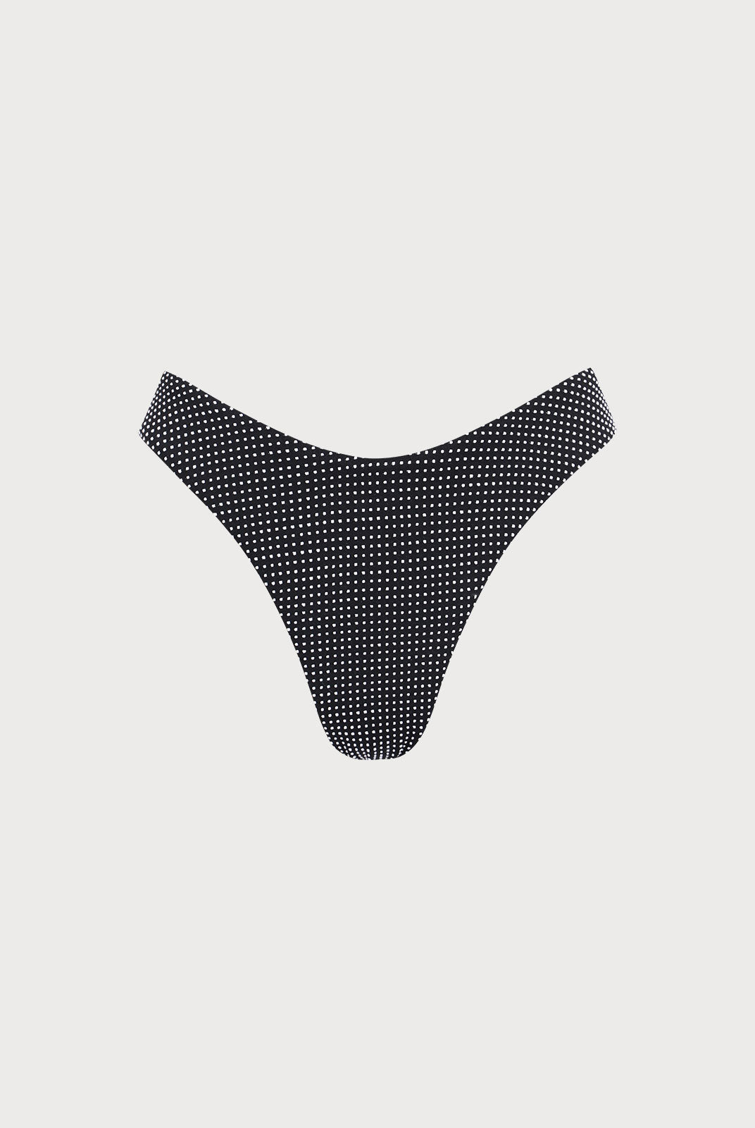 Women Knitted Nylon Bikini bottoms Black Sustainable Bikinis - BERLOOK