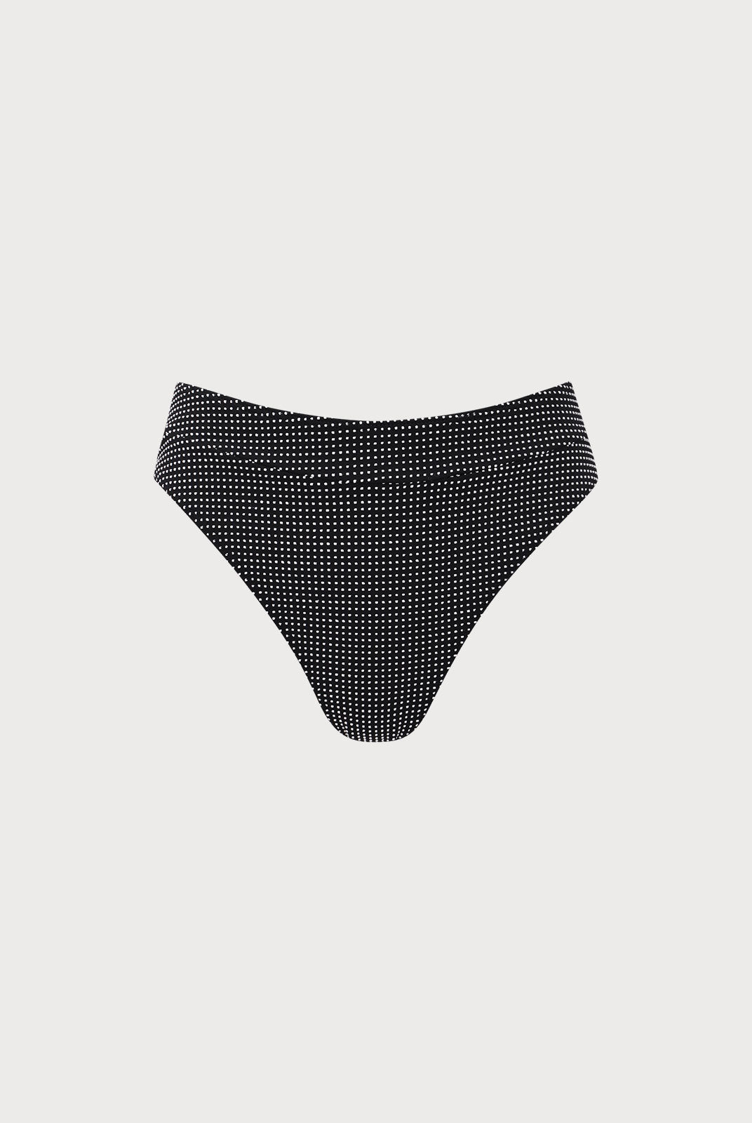 Women Knitted Nylon Bikini bottoms Black Sustainable Bikinis - BERLOOK