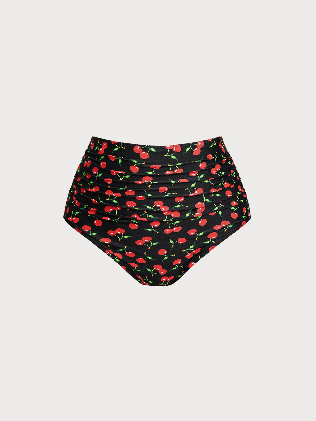 Women Knitted Nylon Bikini Bottoms Black Sustainable Plus Size Bikinis - BERLOOK