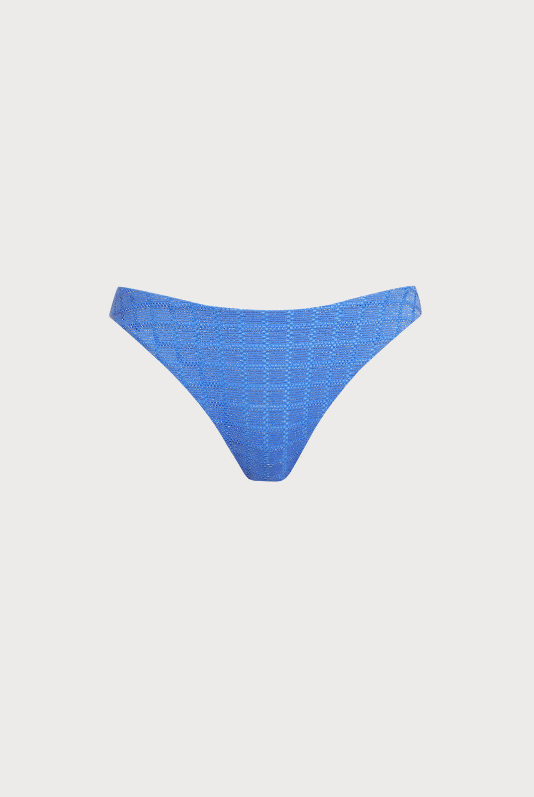 Women Knitted Nylon Bikini Bottoms Blue Sustainable Bikinis - BERLOOK