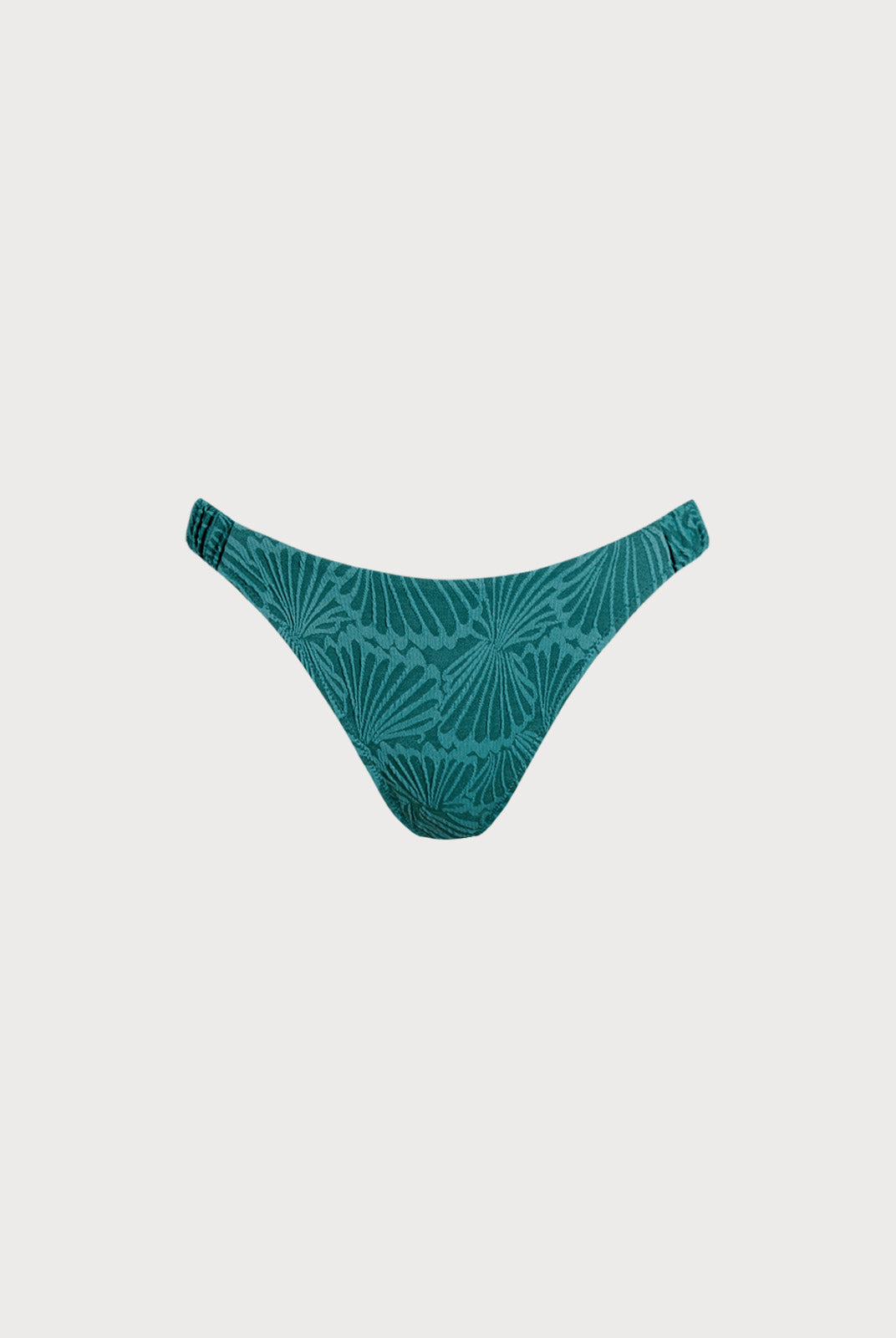 Women Knitted Nylon Bikini Bottoms Dark Green Sustainable Bikinis - BERLOOK