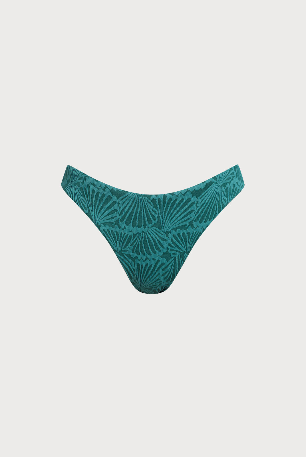 Women Knitted Nylon Bikini Bottoms Dark Green Sustainable Bikinis - BERLOOK