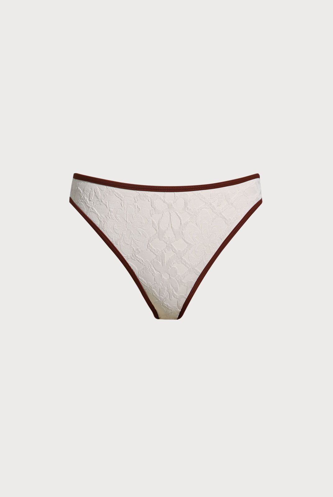 Women Knitted Nylon Bikini bottoms Off White Sustainable Bikinis - BERLOOK