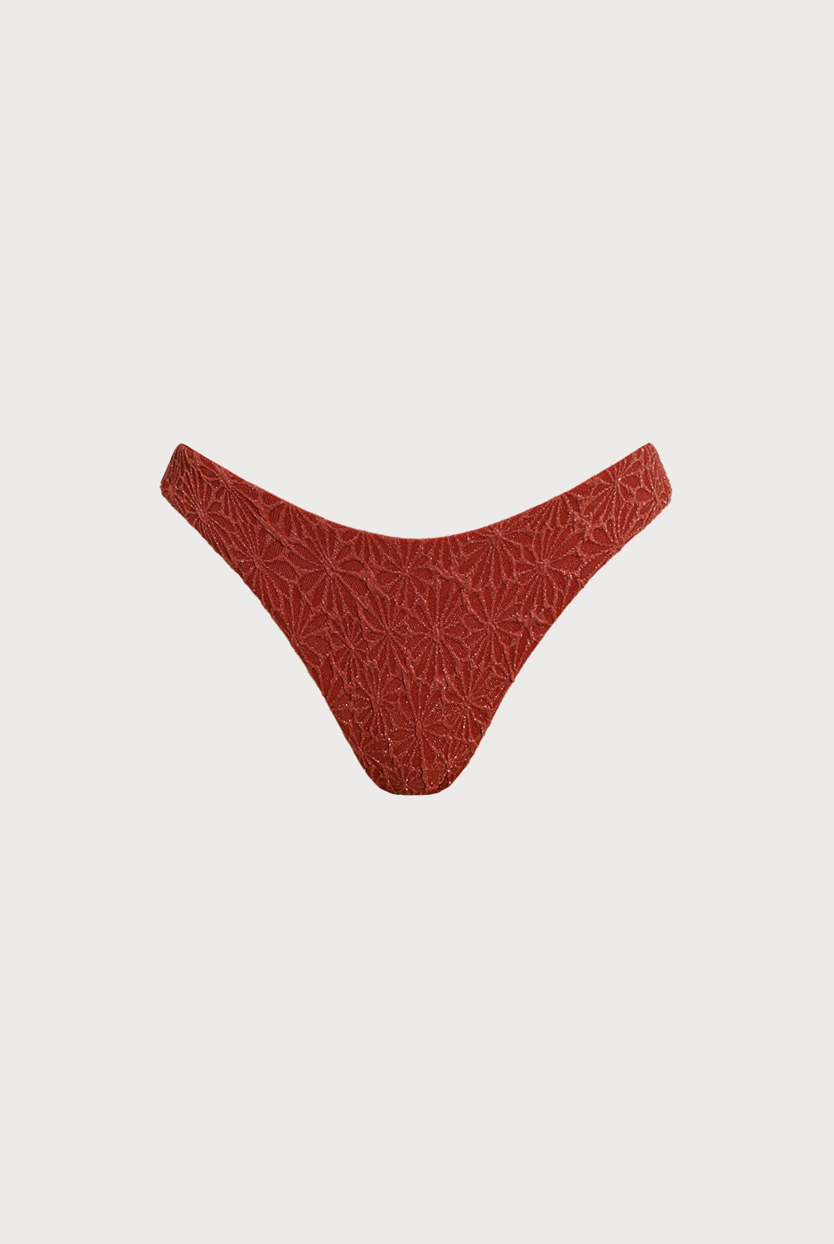 Women Knitted Nylon Bikini Bottoms Orange Sustainable Bikinis - BERLOOK