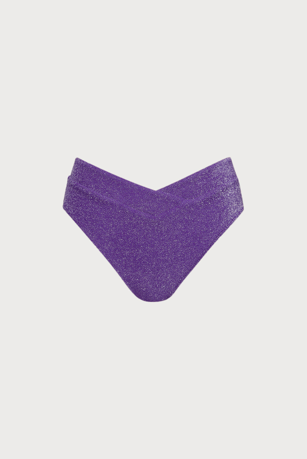 Women Knitted Nylon Bikini Bottoms Purple Sustainable Bikinis - BERLOOK