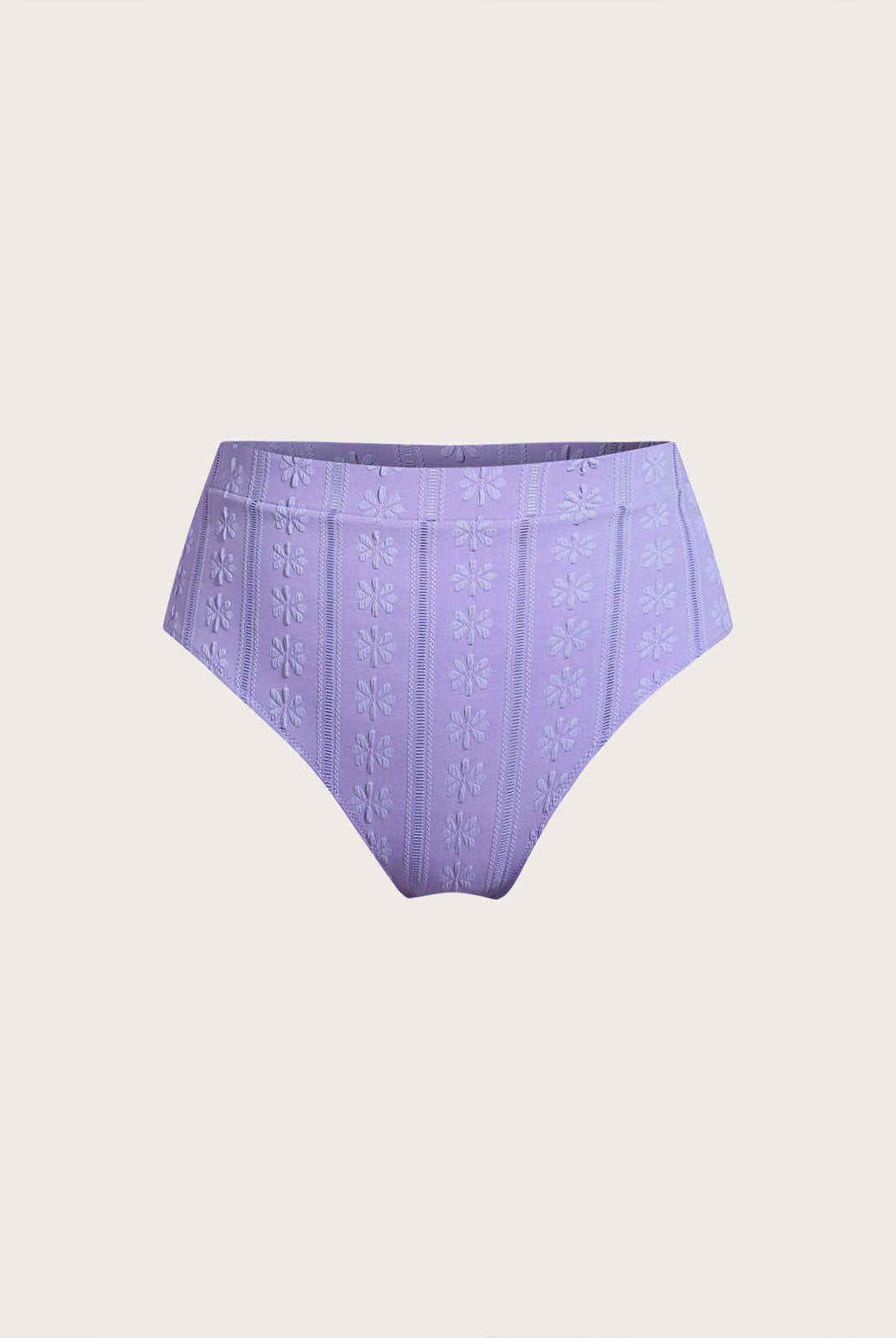 Women Knitted Nylon Bikini Bottoms Purple Sustainable Plus Size Bikinis - BERLOOK