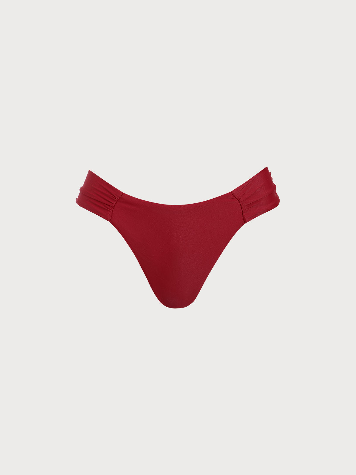 Women Knitted Nylon Bikini bottoms Red Sustainable Bikinis - BERLOOK