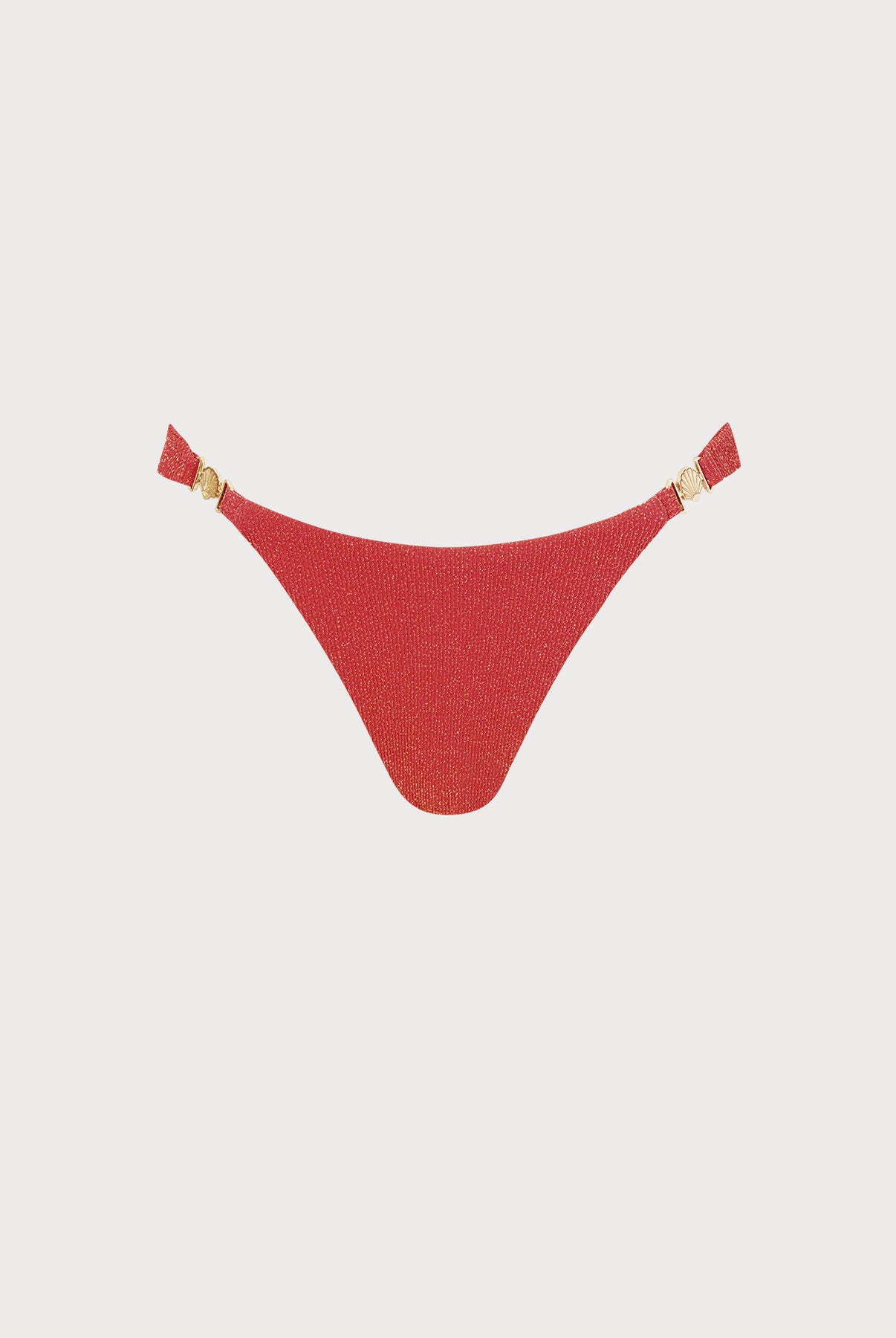 Women Knitted Nylon Bikini Bottoms Red Sustainable Bikinis - BERLOOK