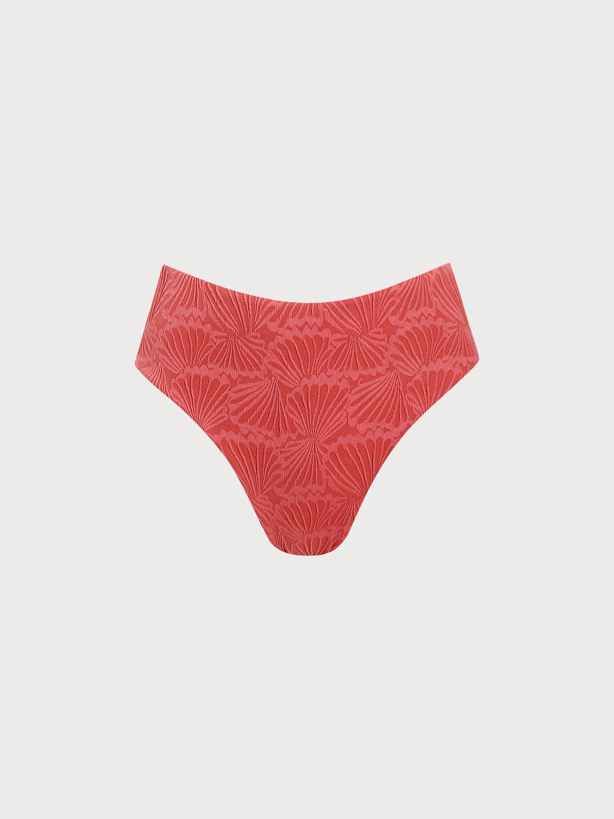 Women Knitted Nylon Bikini Bottoms Red Sustainable Bikinis - BERLOOK