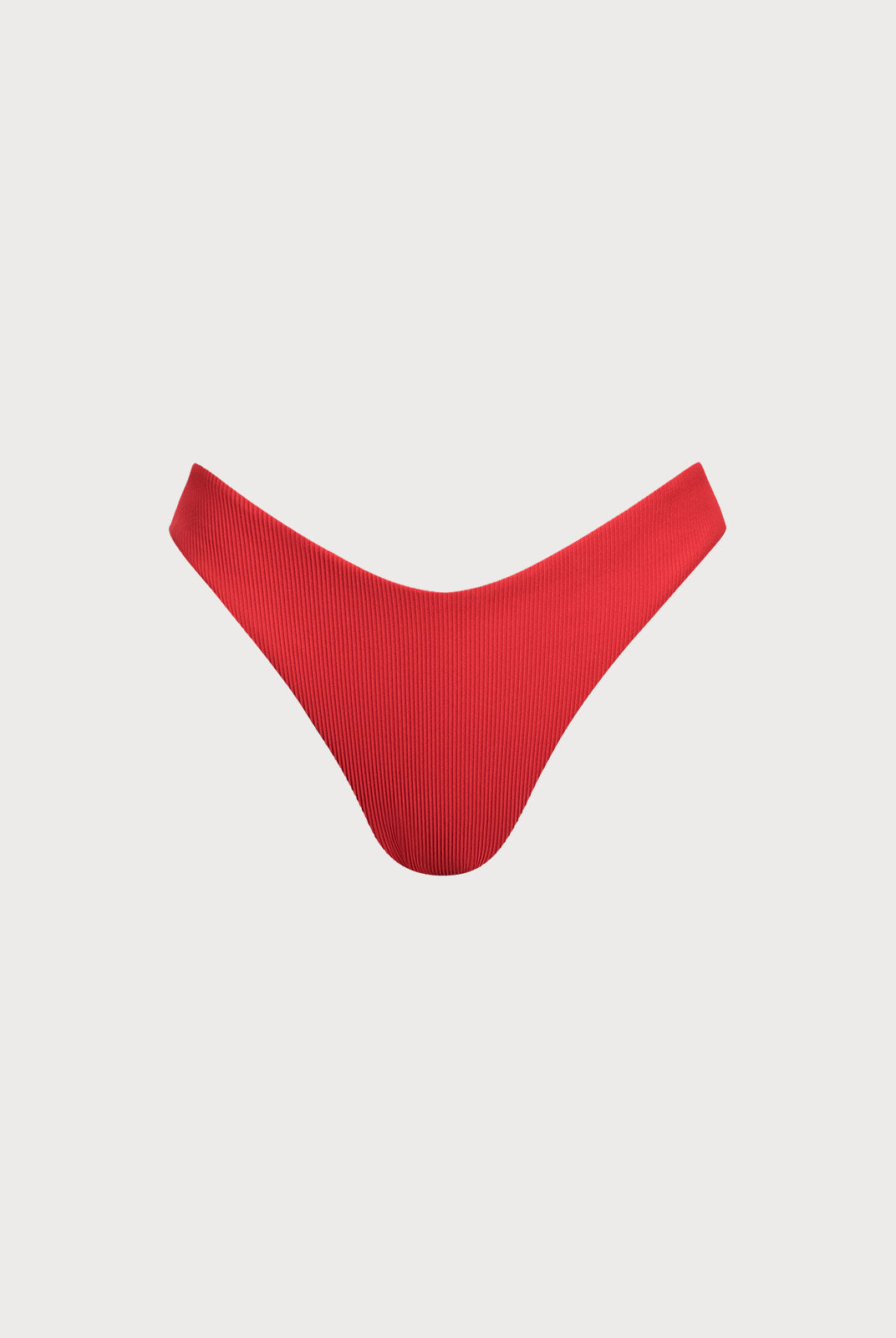 Women Knitted Nylon Bikini bottoms Red Sustainable Bikinis - BERLOOK