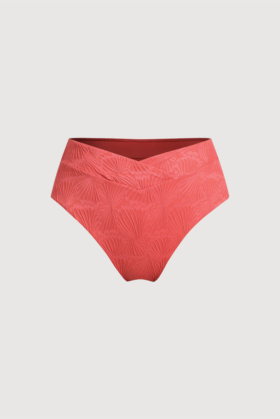 Women Knitted Nylon Bikini Bottoms Red Sustainable Plus Size Bikinis - BERLOOK