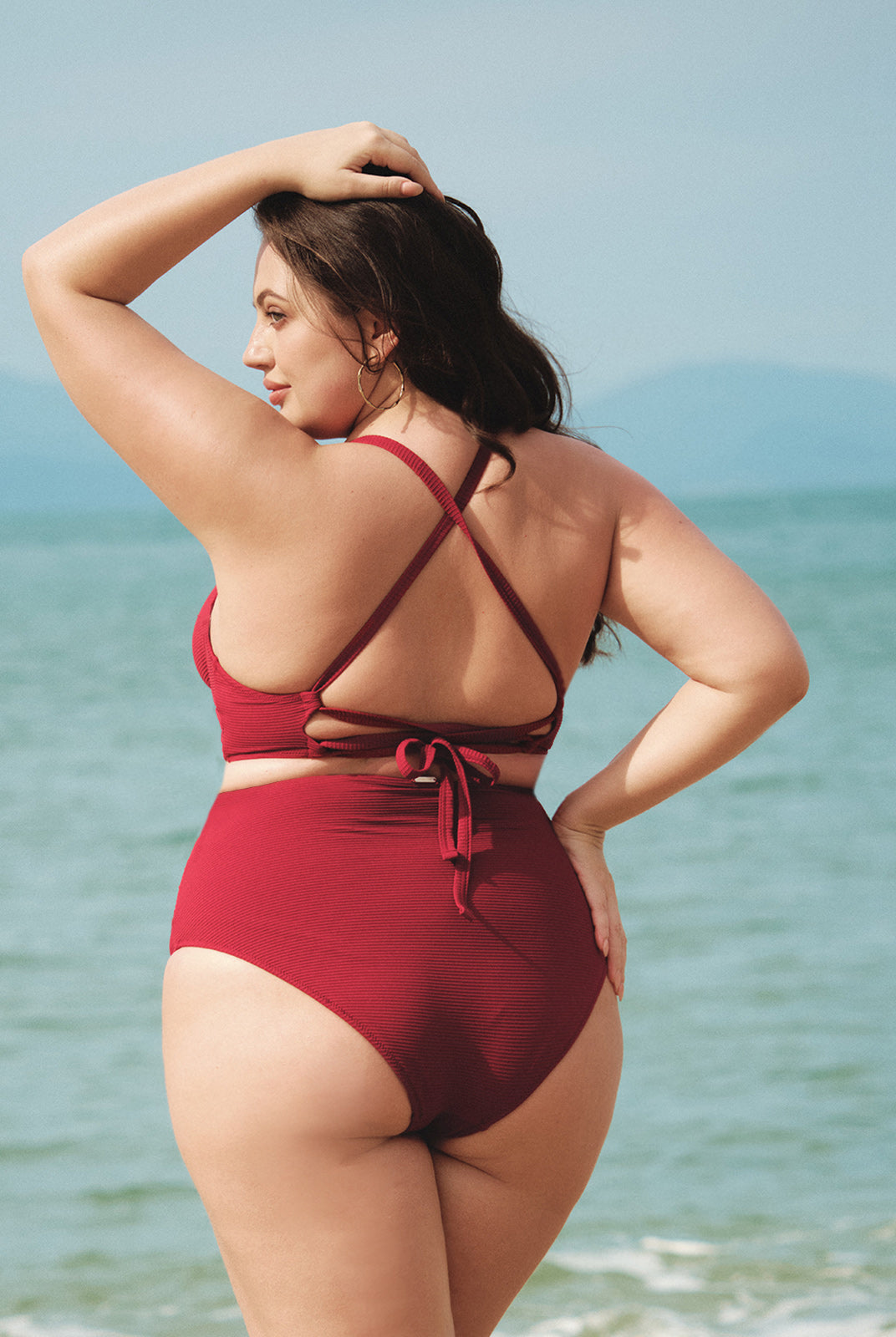 Women Knitted Nylon Bikini Bottoms Sustainable Plus Size Bikinis - BERLOOK