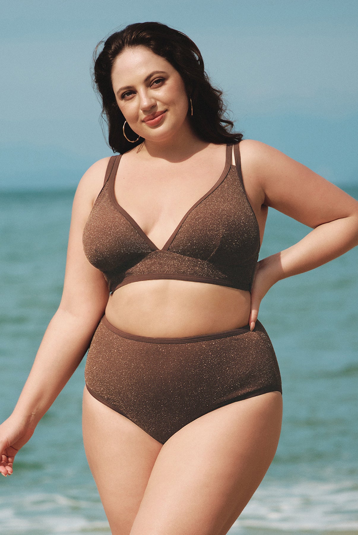 Women Knitted Nylon Bikini Bottoms Sustainable Plus Size Bikinis - BERLOOK