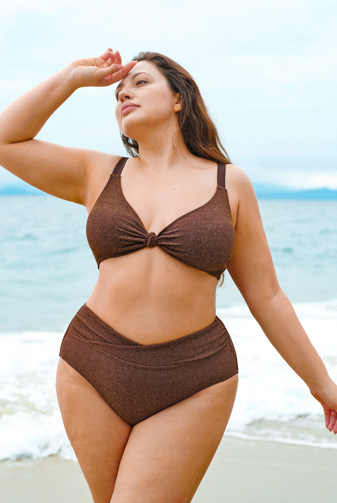 Women Knitted Nylon Bikini Bottoms Sustainable Plus Size Bikinis - BERLOOK