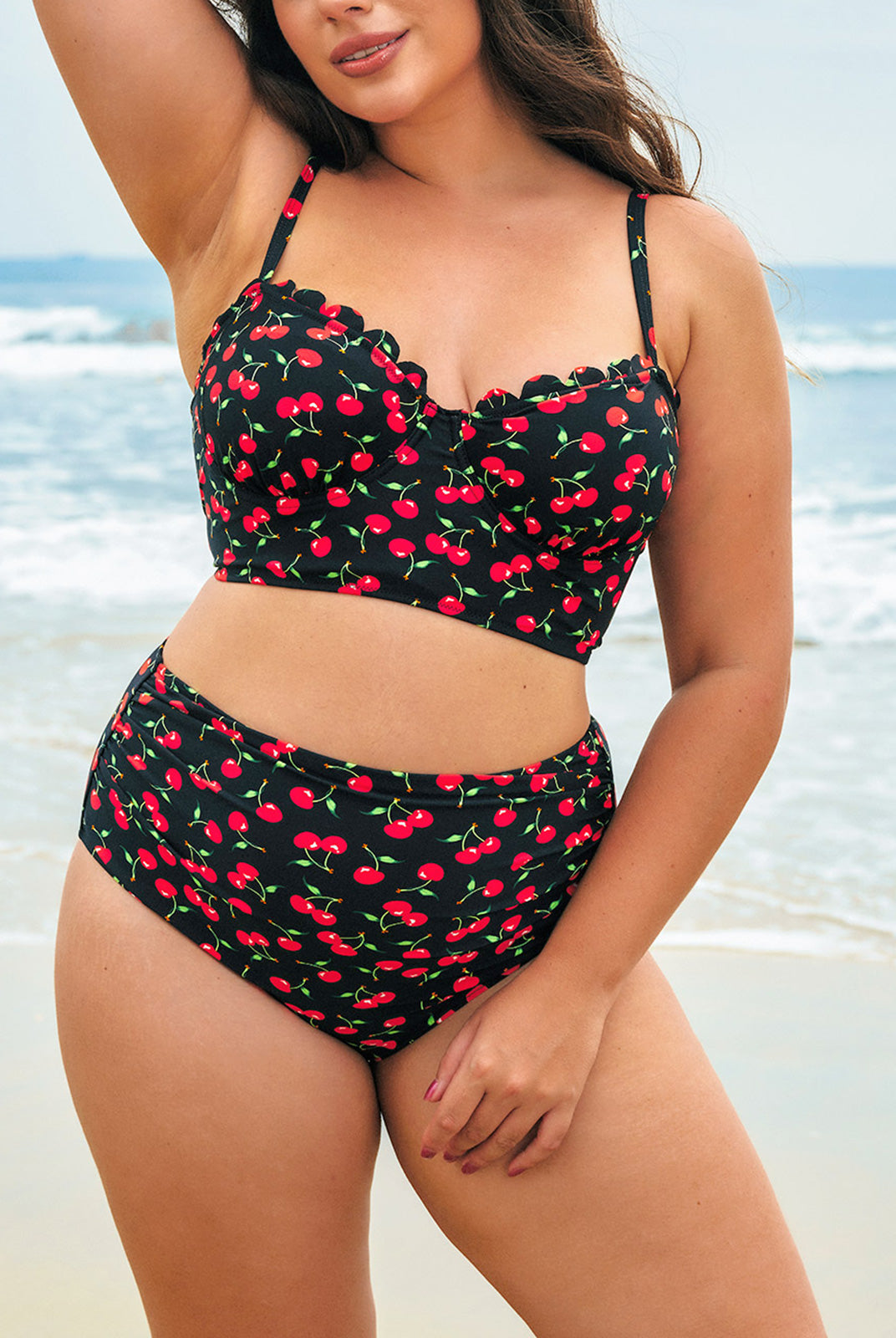 Women Knitted Nylon Bikini Bottoms Sustainable Plus Size Bikinis - BERLOOK