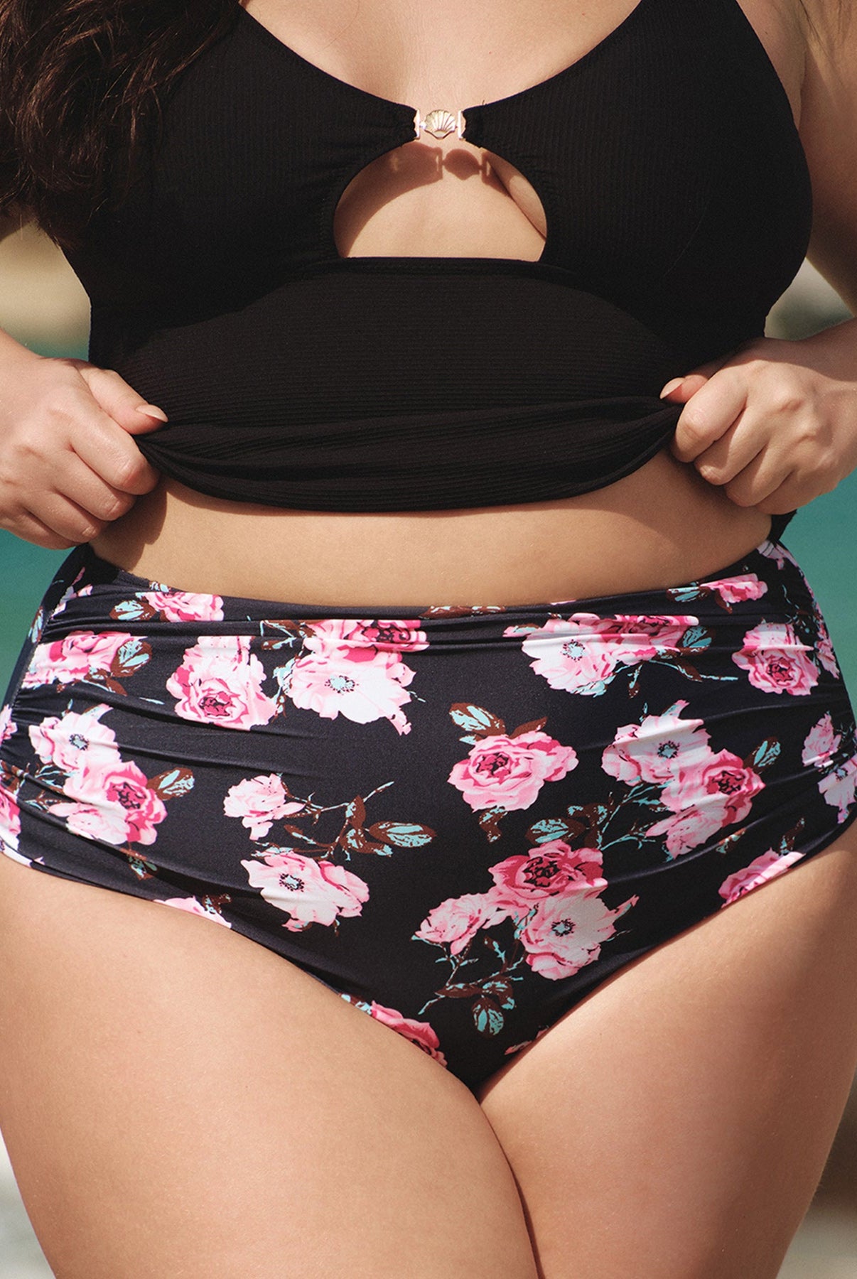 Women Knitted Nylon Bikini Bottoms Sustainable Plus Size Bikinis - BERLOOK