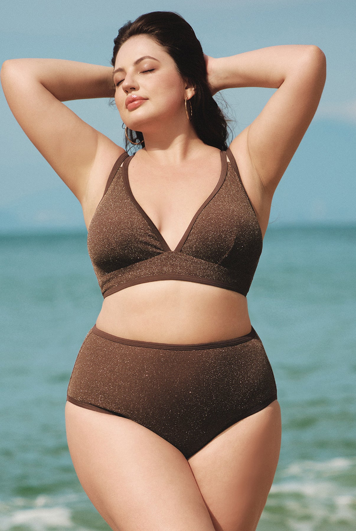 Women Knitted Nylon Bikini Bottoms Sustainable Plus Size Bikinis - BERLOOK
