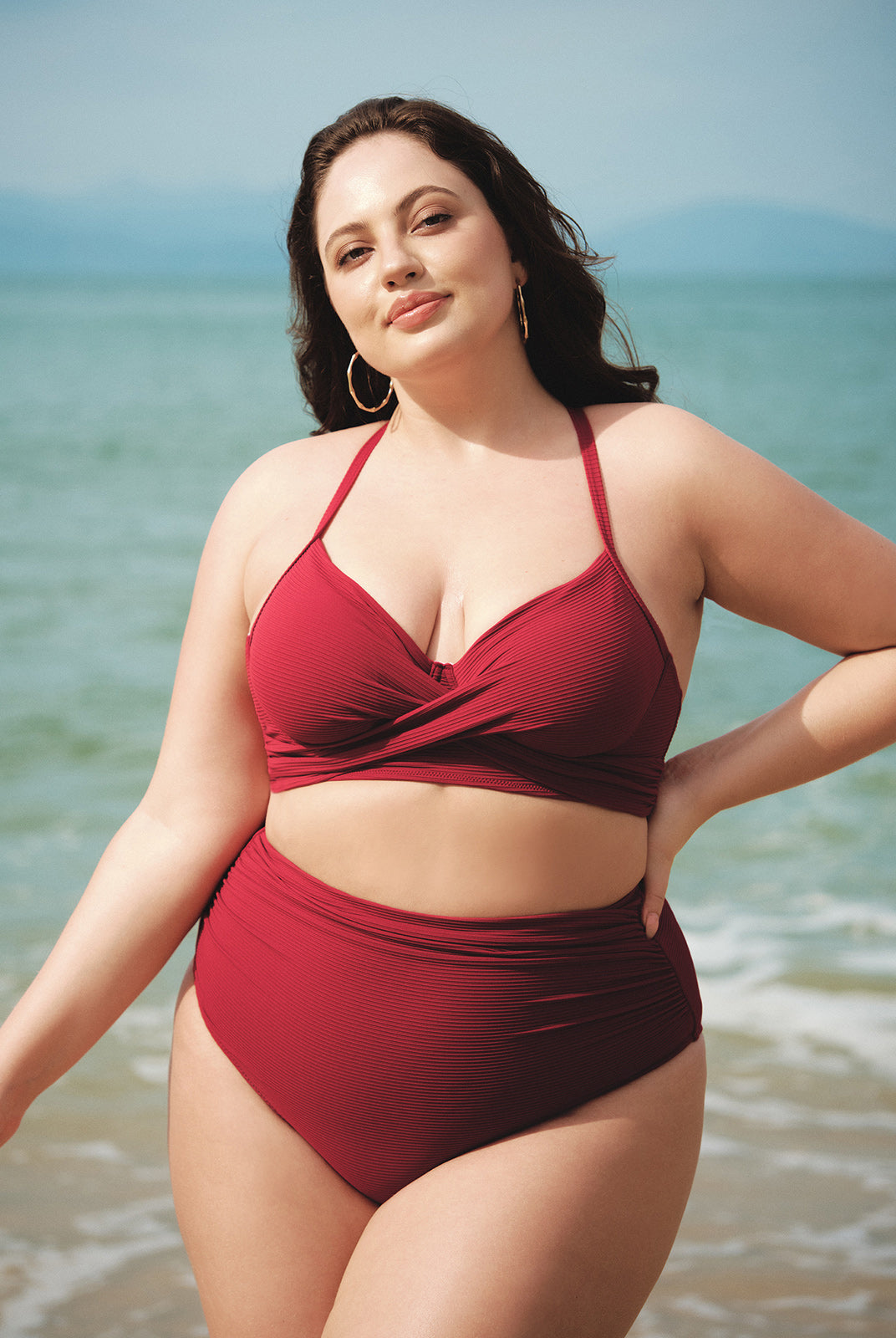 Women Knitted Nylon Bikini Bottoms Sustainable Plus Size Bikinis - BERLOOK