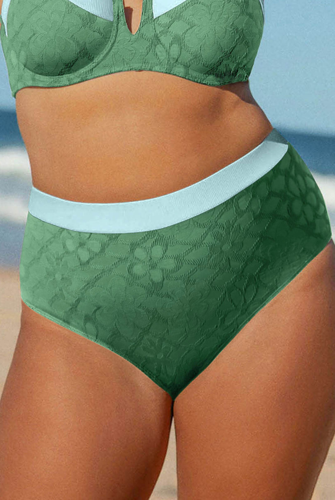 Women Knitted Nylon Bikini Bottoms Sustainable Plus Size Bikinis - BERLOOK
