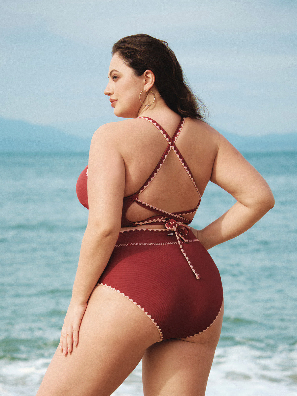 Women Knitted Nylon Bikini Bottoms Sustainable Plus Size Bikinis - BERLOOK