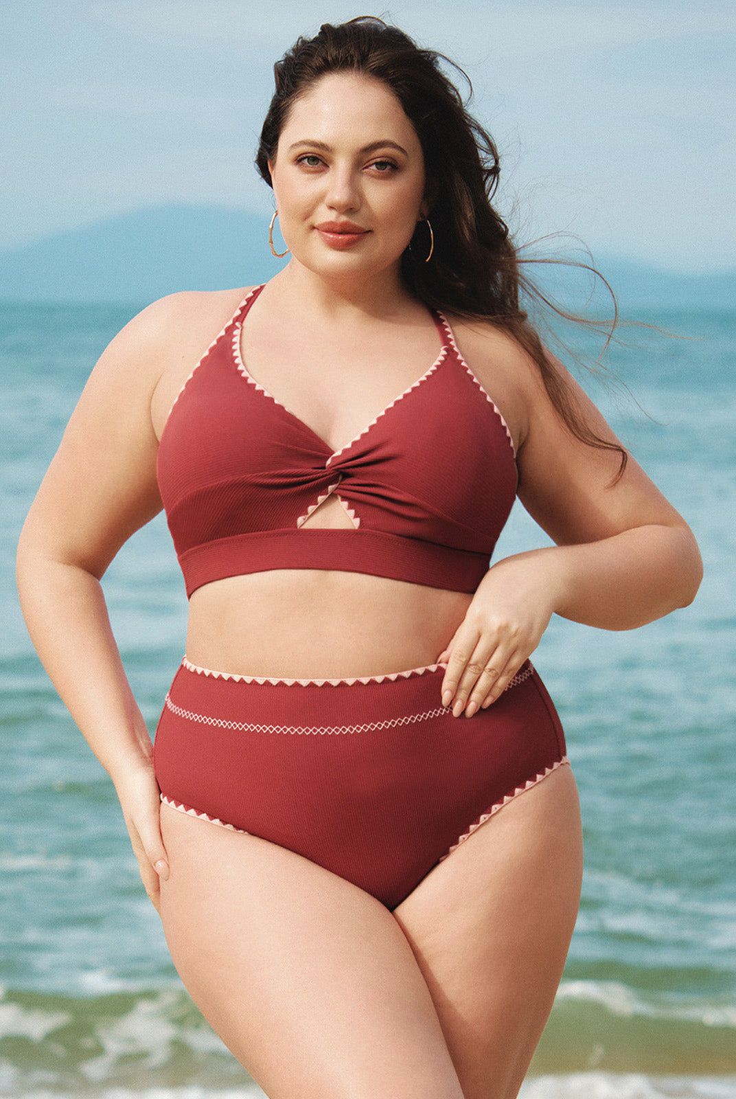 Women Knitted Nylon Bikini Bottoms Sustainable Plus Size Bikinis - BERLOOK
