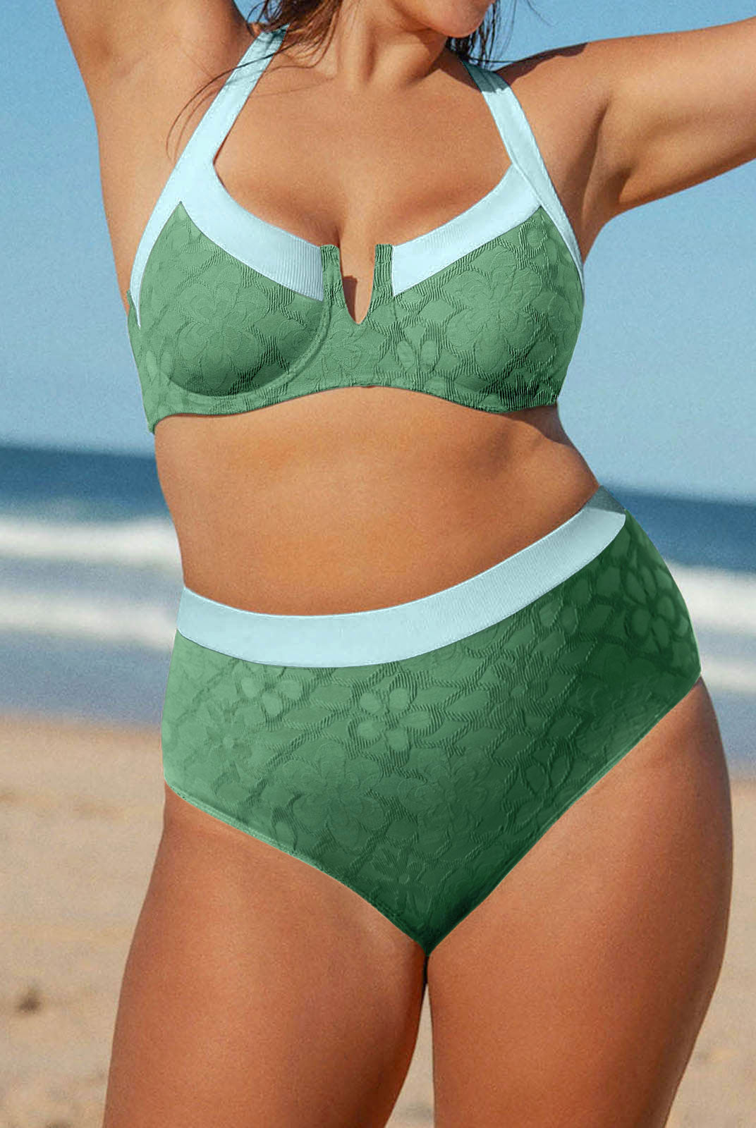 Women Knitted Nylon Bikini Bottoms Sustainable Plus Size Bikinis - BERLOOK