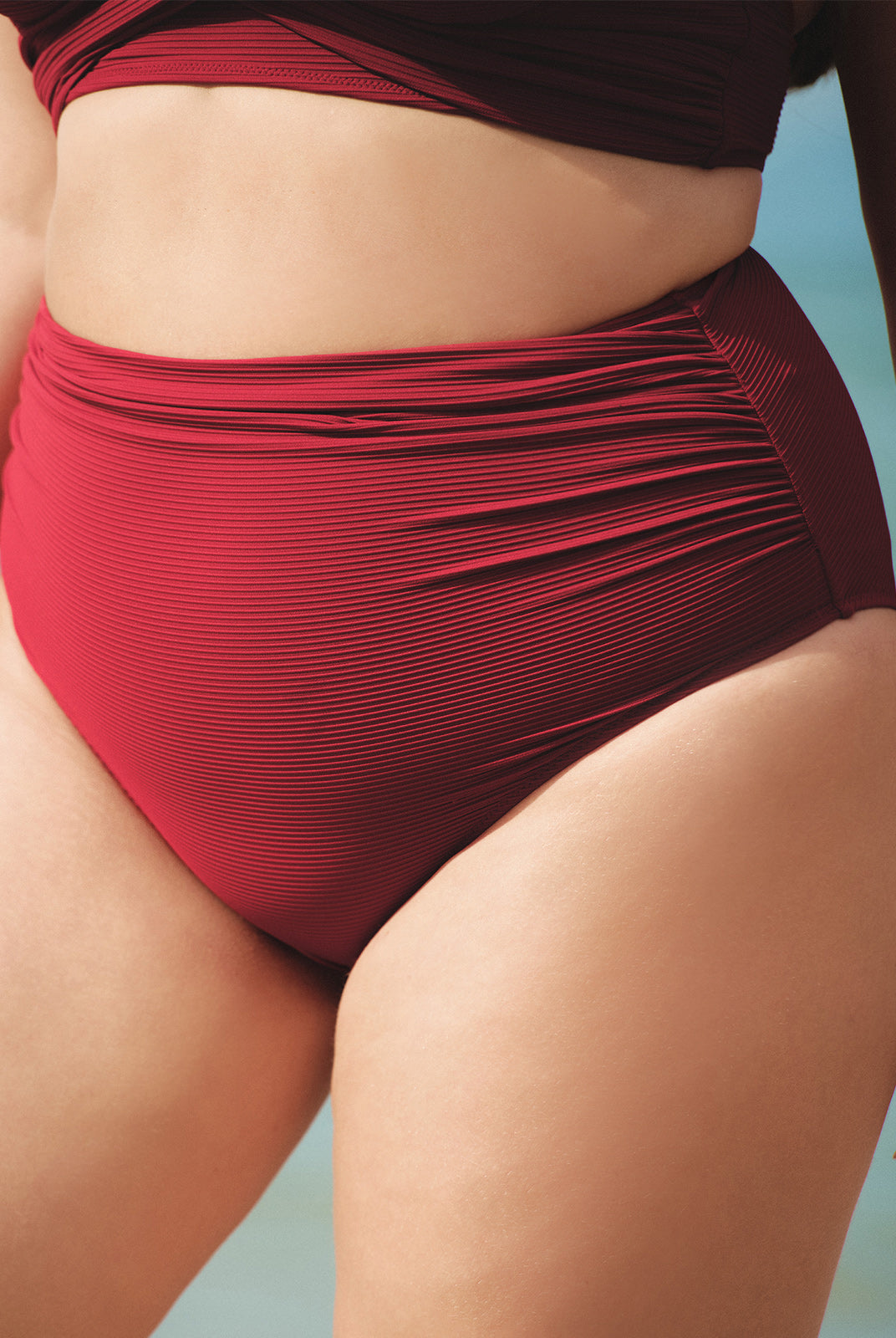 Women Knitted Nylon Bikini Bottoms Sustainable Plus Size Bikinis - BERLOOK