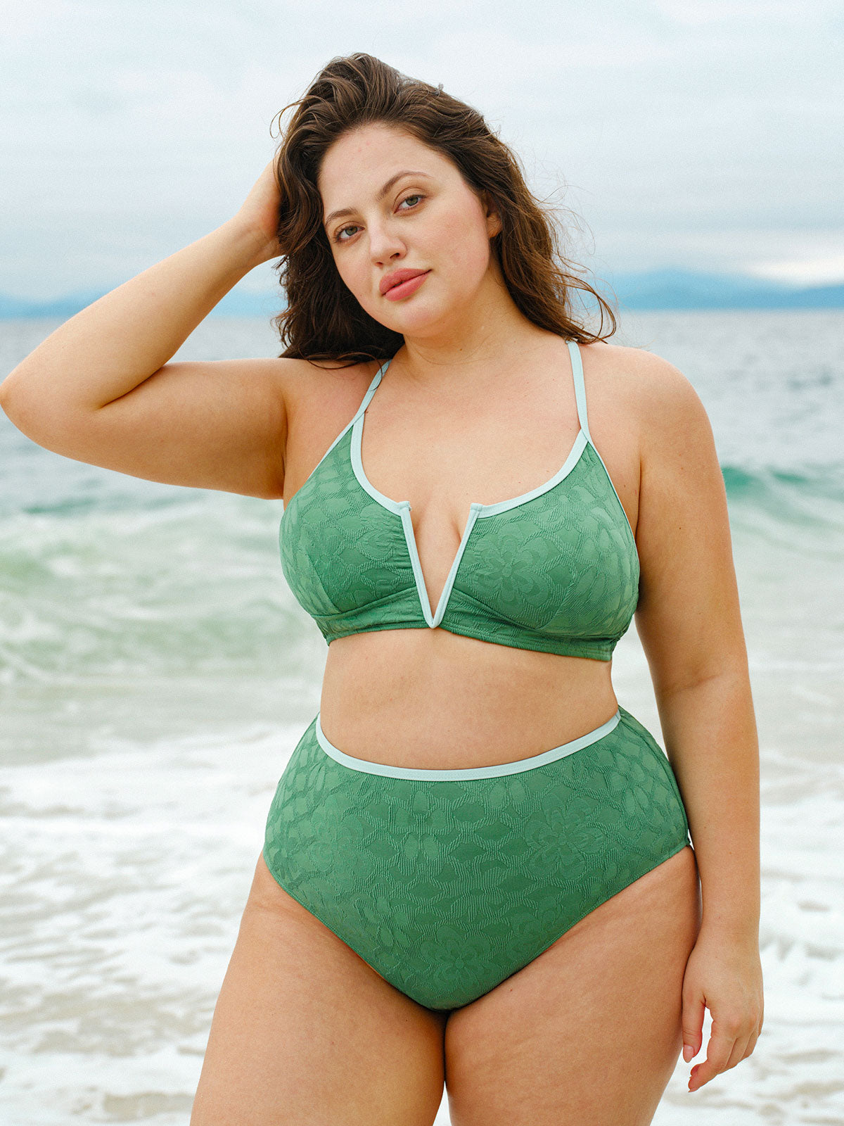 Women Knitted Nylon Bikini Bottoms Sustainable Plus Size Bikinis - BERLOOK