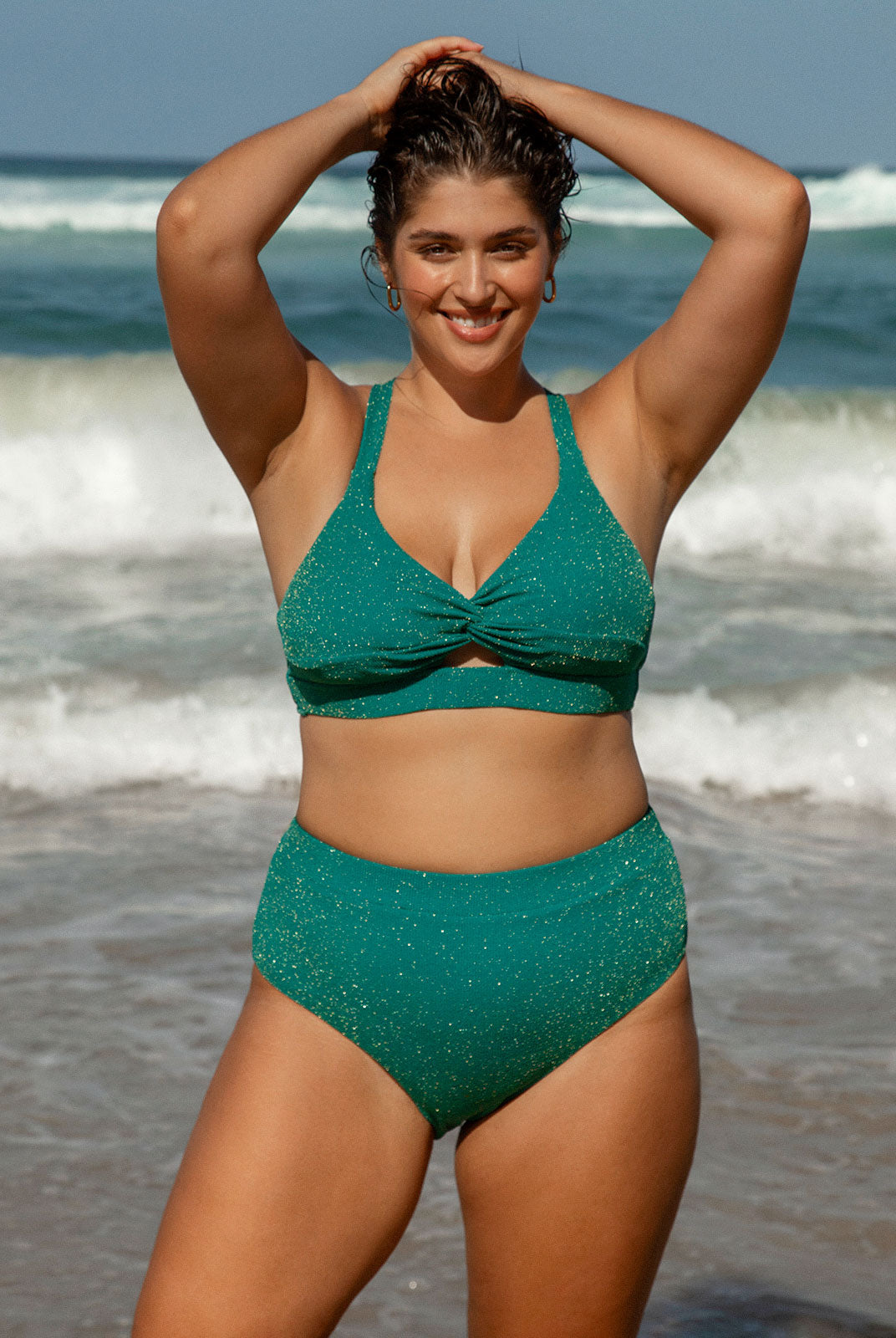 Women Knitted Nylon Bikini bottoms Sustainable Plus Size Bikinis - BERLOOK