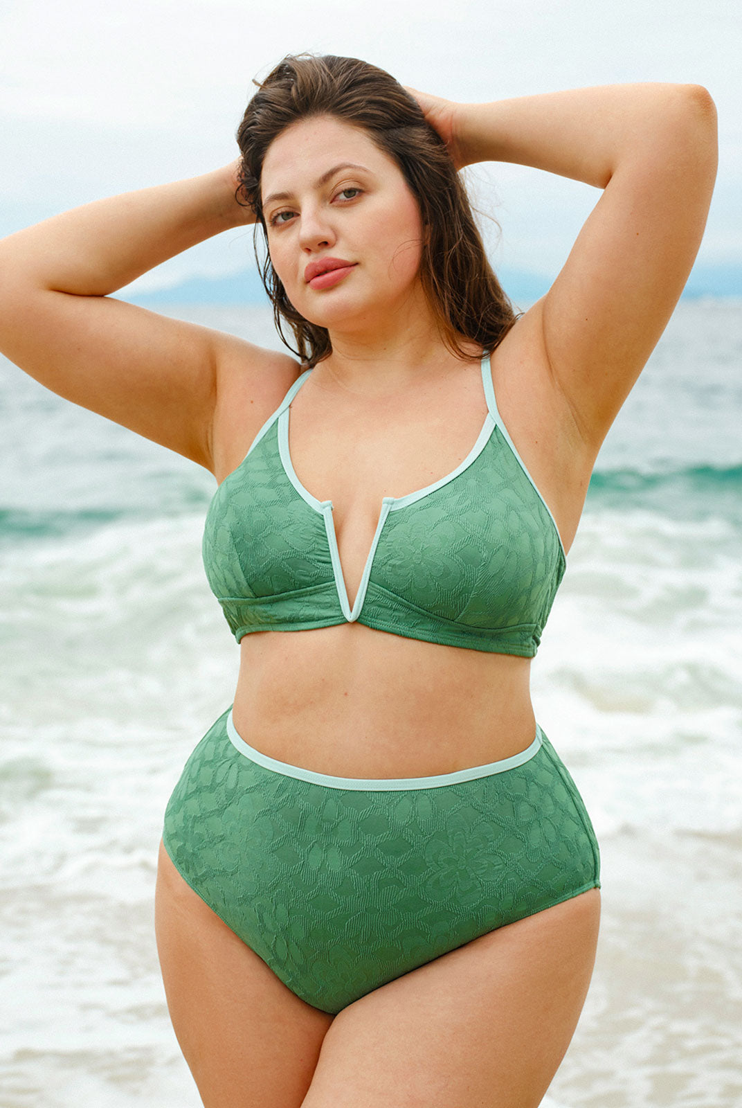 Women Knitted Nylon Bikini Bottoms Sustainable Plus Size Bikinis - BERLOOK