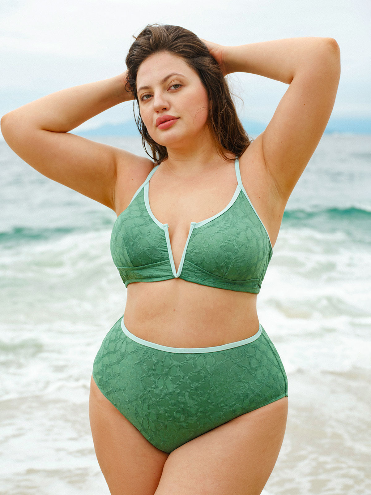 Women Knitted Nylon Bikini Bottoms Sustainable Plus Size Bikinis - BERLOOK