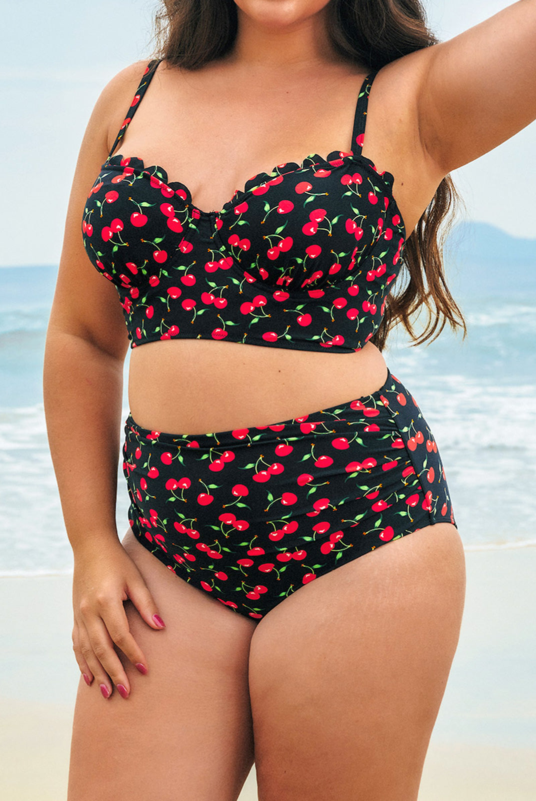 Women Knitted Nylon Bikini Bottoms Sustainable Plus Size Bikinis - BERLOOK
