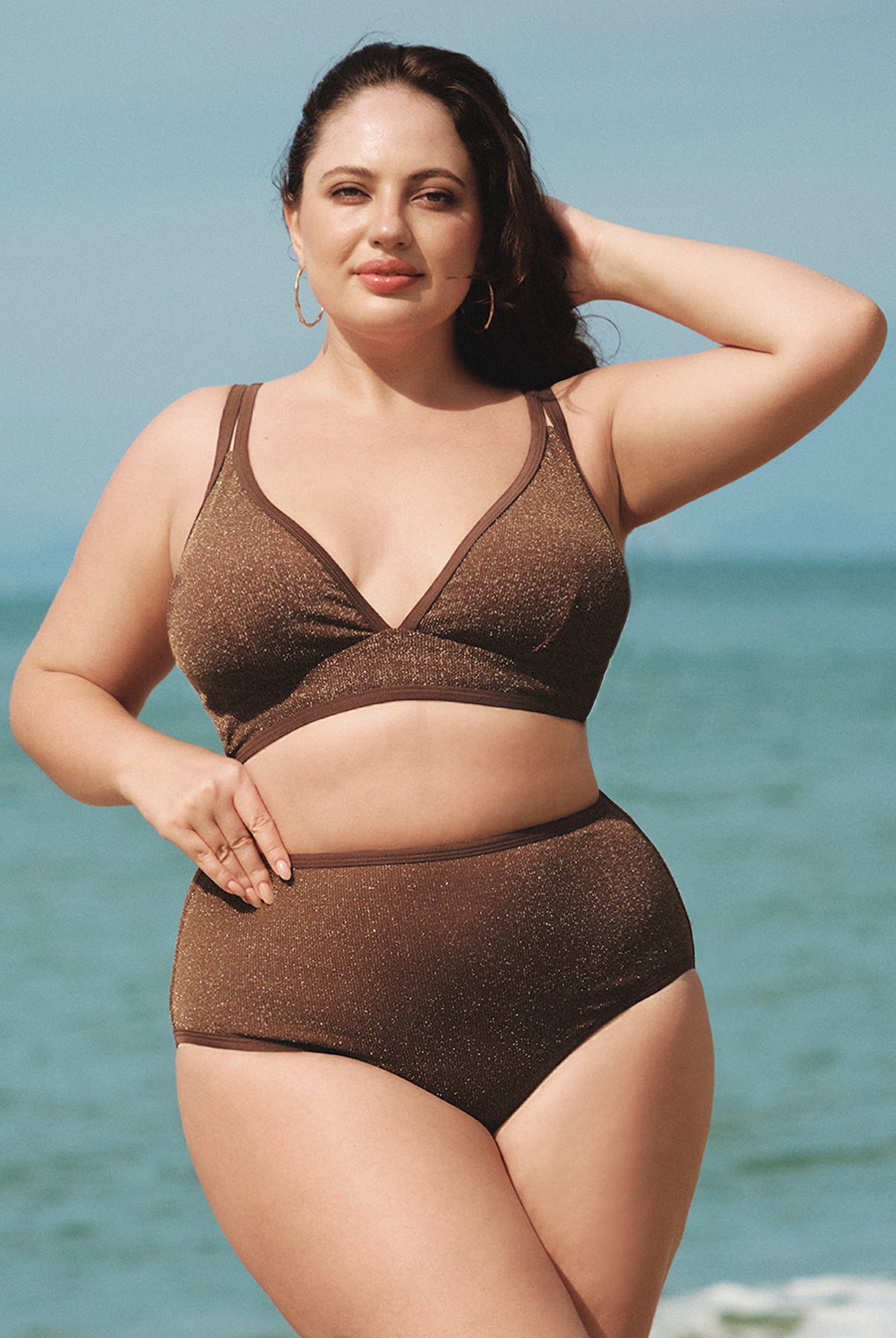 Women Knitted Nylon Bikini Bottoms Sustainable Plus Size Bikinis - BERLOOK