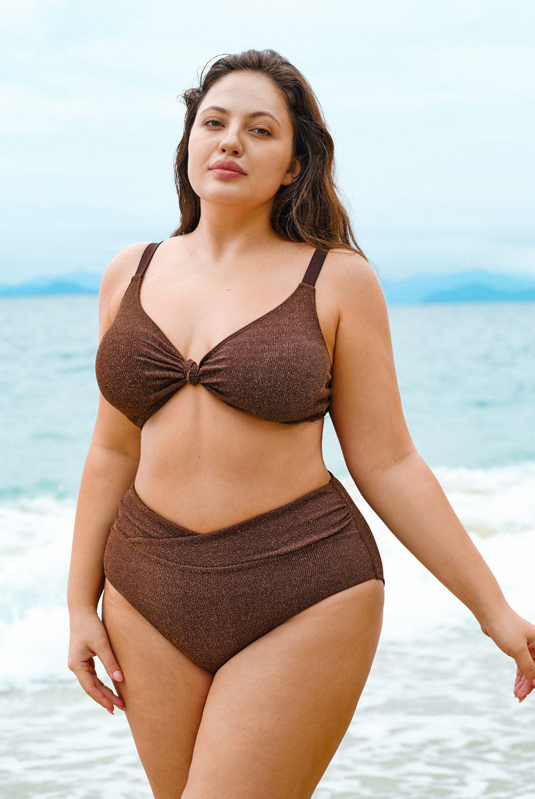 Women Knitted Nylon Bikini Bottoms Sustainable Plus Size Bikinis - BERLOOK
