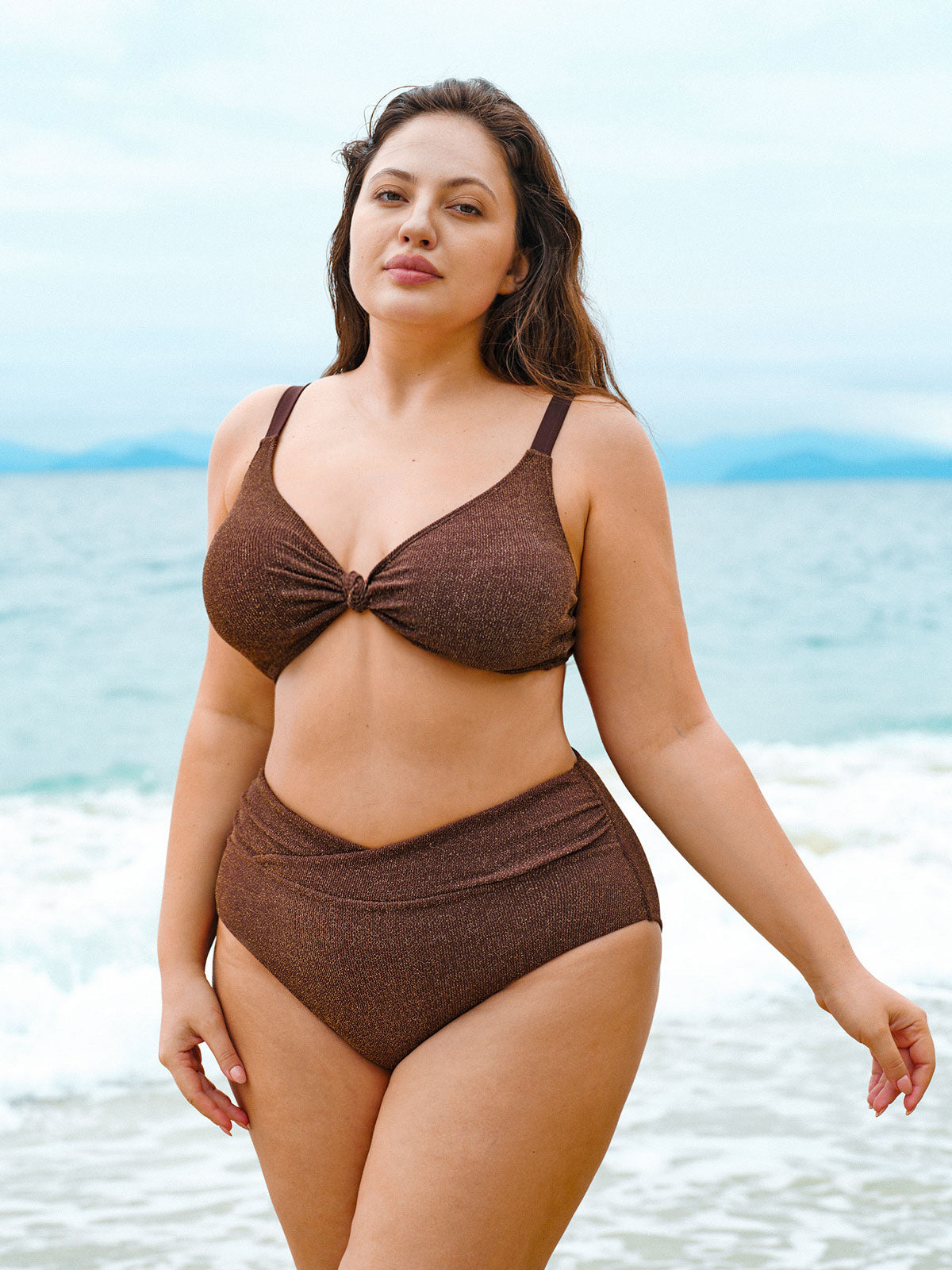 Women Knitted Nylon Bikini Bottoms Sustainable Plus Size Bikinis - BERLOOK