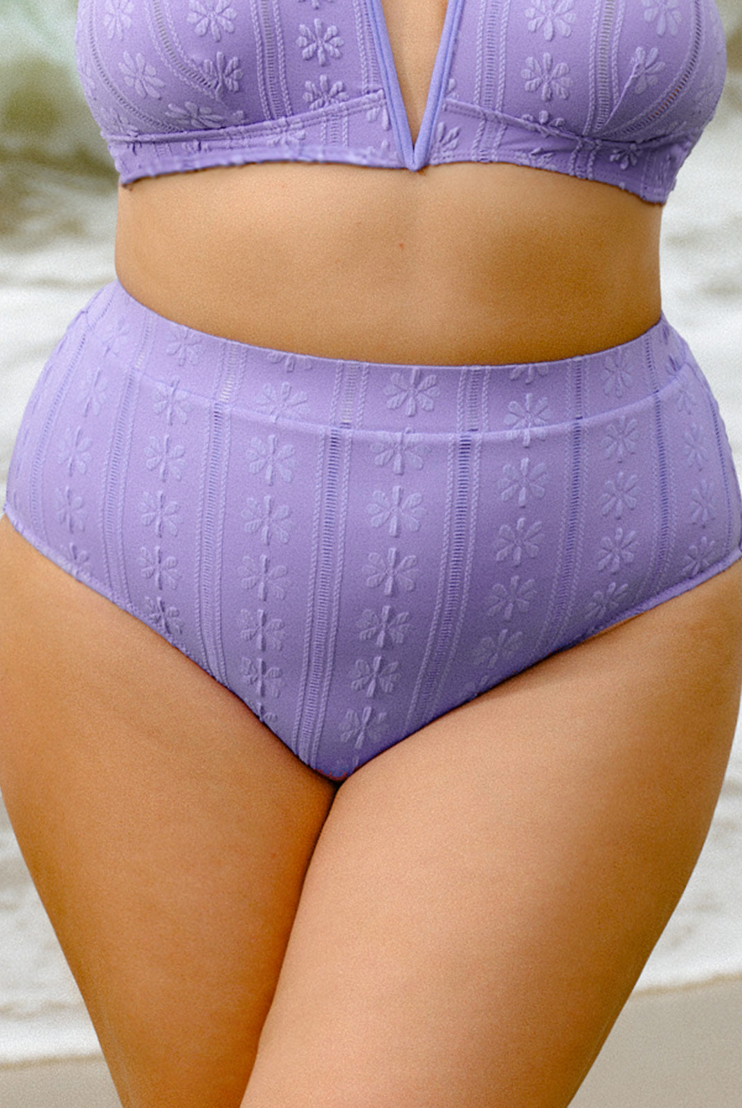 Women Knitted Nylon Bikini Bottoms Sustainable Plus Size Bikinis - BERLOOK