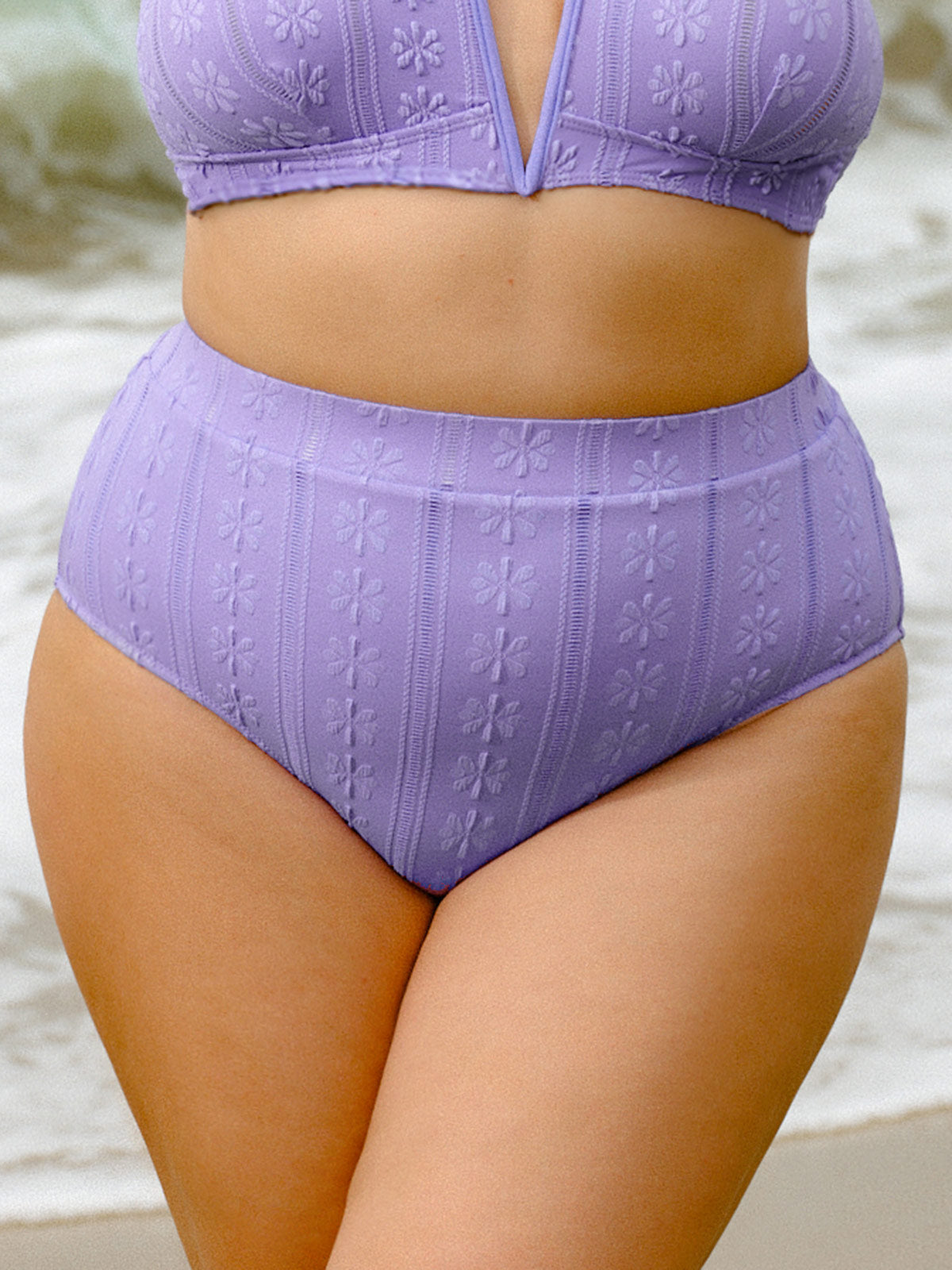 Women Knitted Nylon Bikini Bottoms Sustainable Plus Size Bikinis - BERLOOK