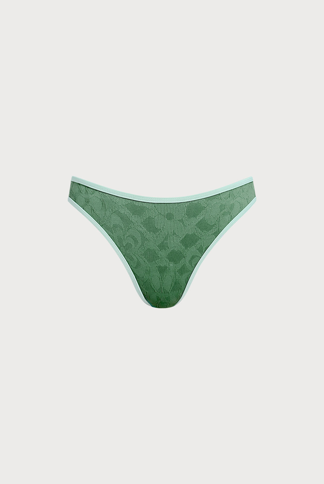 Women Knitted Nylon Bikini bottoms 女式针织尼龙比基 Dark Green Sustainable Bikinis - BERLOOK