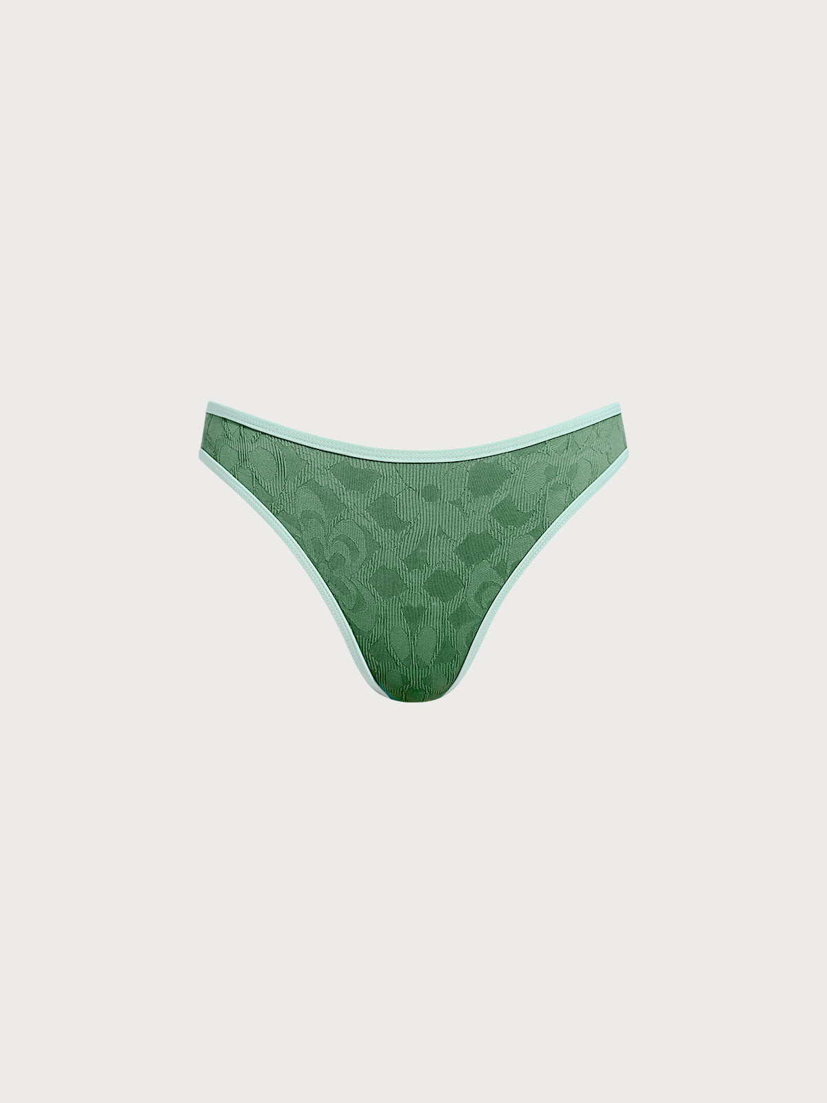 Women Knitted Nylon Bikini bottoms 女式针织尼龙比基 Dark Green Sustainable Bikinis - BERLOOK