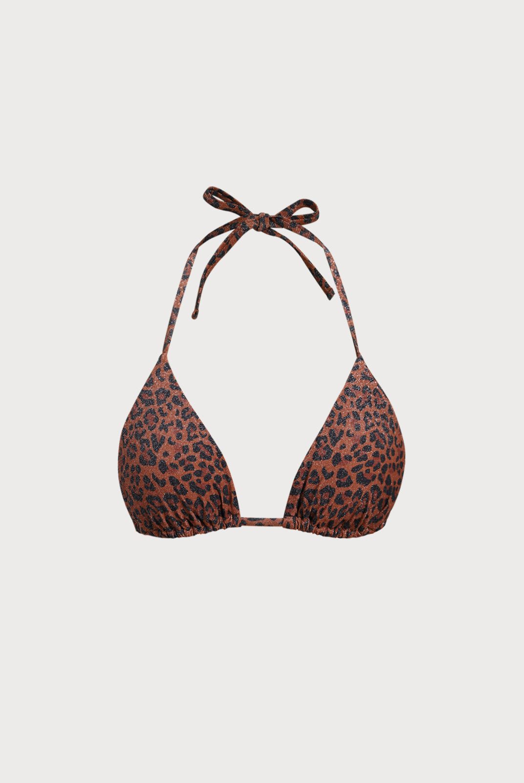 Women Knitted Nylon Bikini Tops Dark Coffee Sustainable Bikinis - BERLOOK