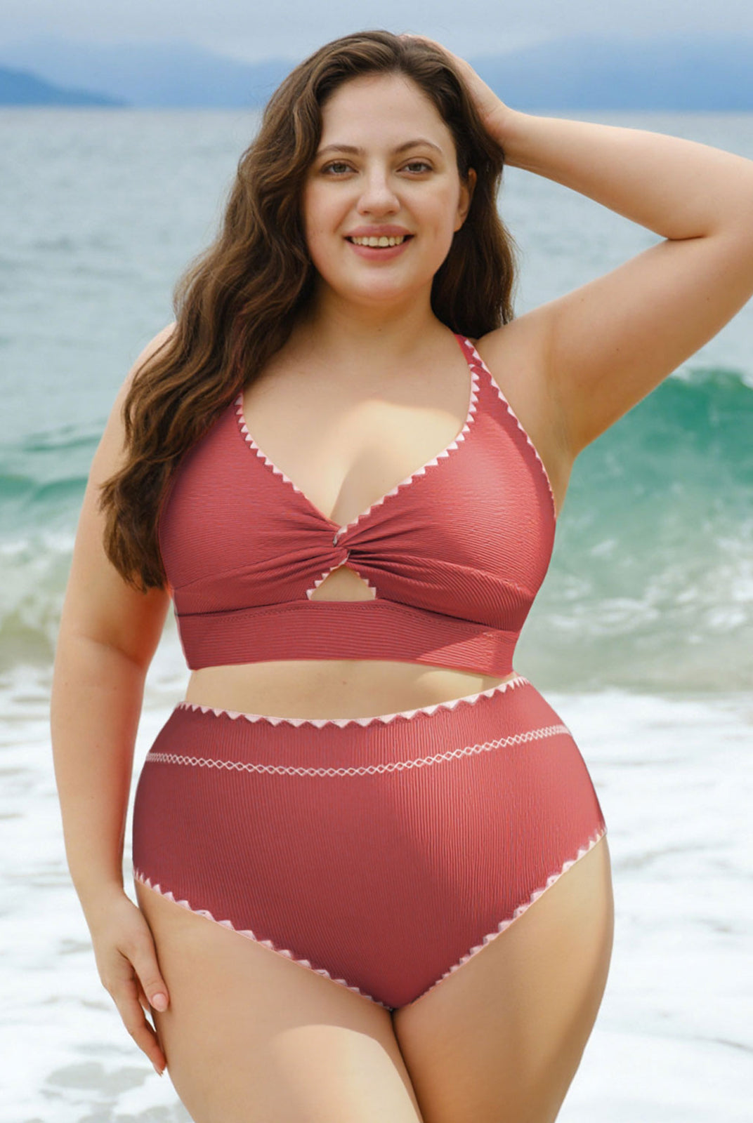 Women Knitted Nylon Bikini Tops Sustainable Plus Size Bikinis - BERLOOK