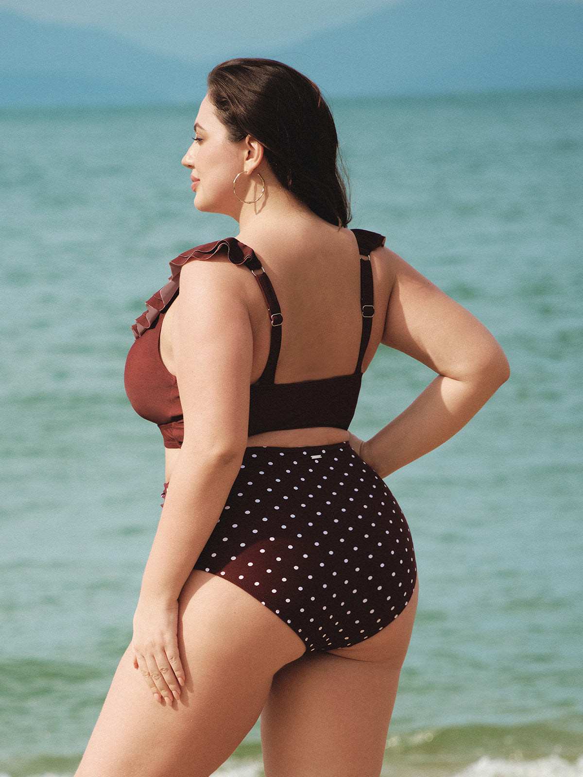 Women Knitted Nylon Bikini Tops Sustainable Plus Size Bikinis - BERLOOK