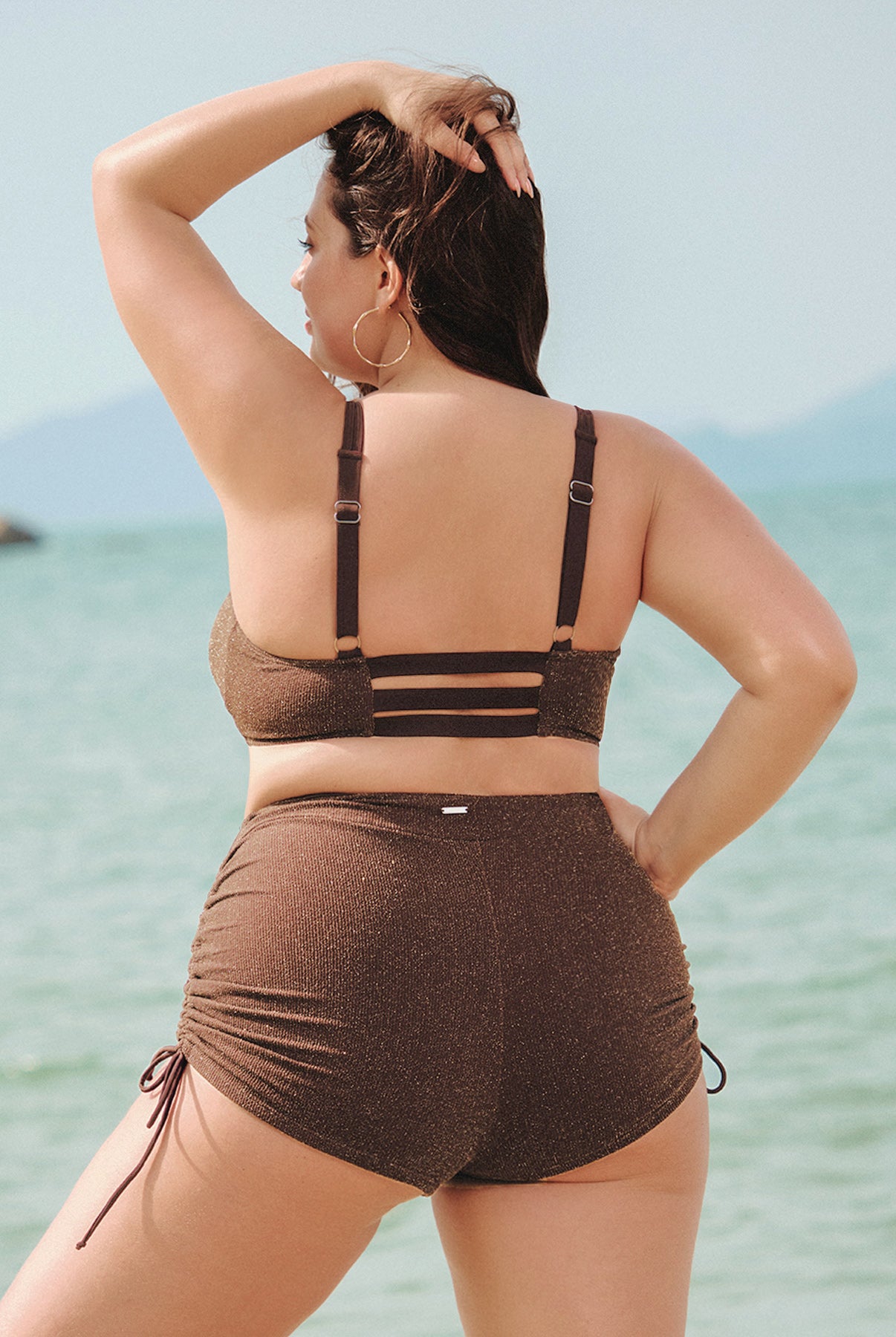 Women Knitted Nylon Bikini Tops Sustainable Plus Size Bikinis - BERLOOK