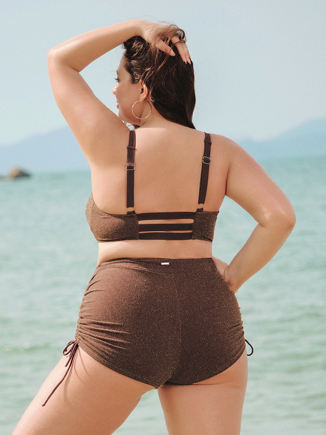 Women Knitted Nylon Bikini Tops Sustainable Plus Size Bikinis - BERLOOK