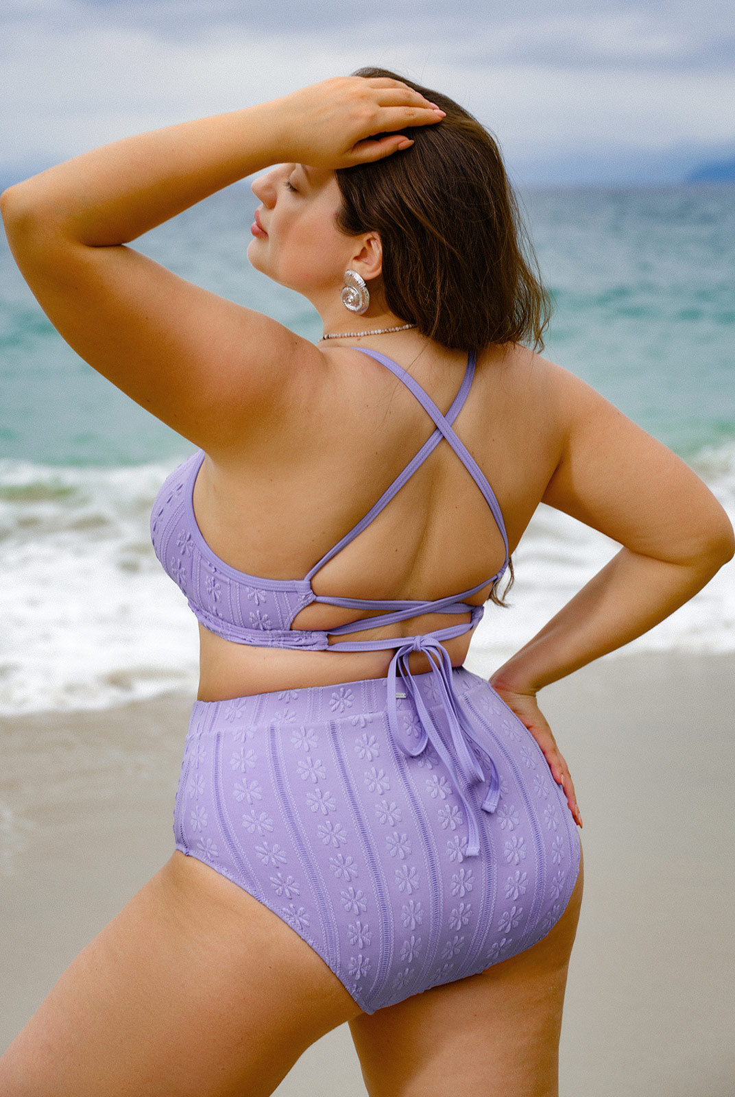 Women Knitted Nylon Bikini Tops Sustainable Plus Size Bikinis - BERLOOK