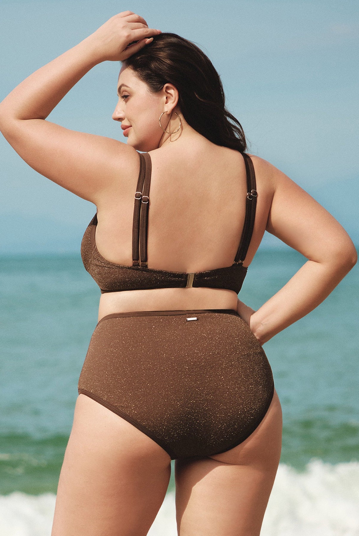 Women Knitted Nylon Bikini Tops Sustainable Plus Size Bikinis - BERLOOK