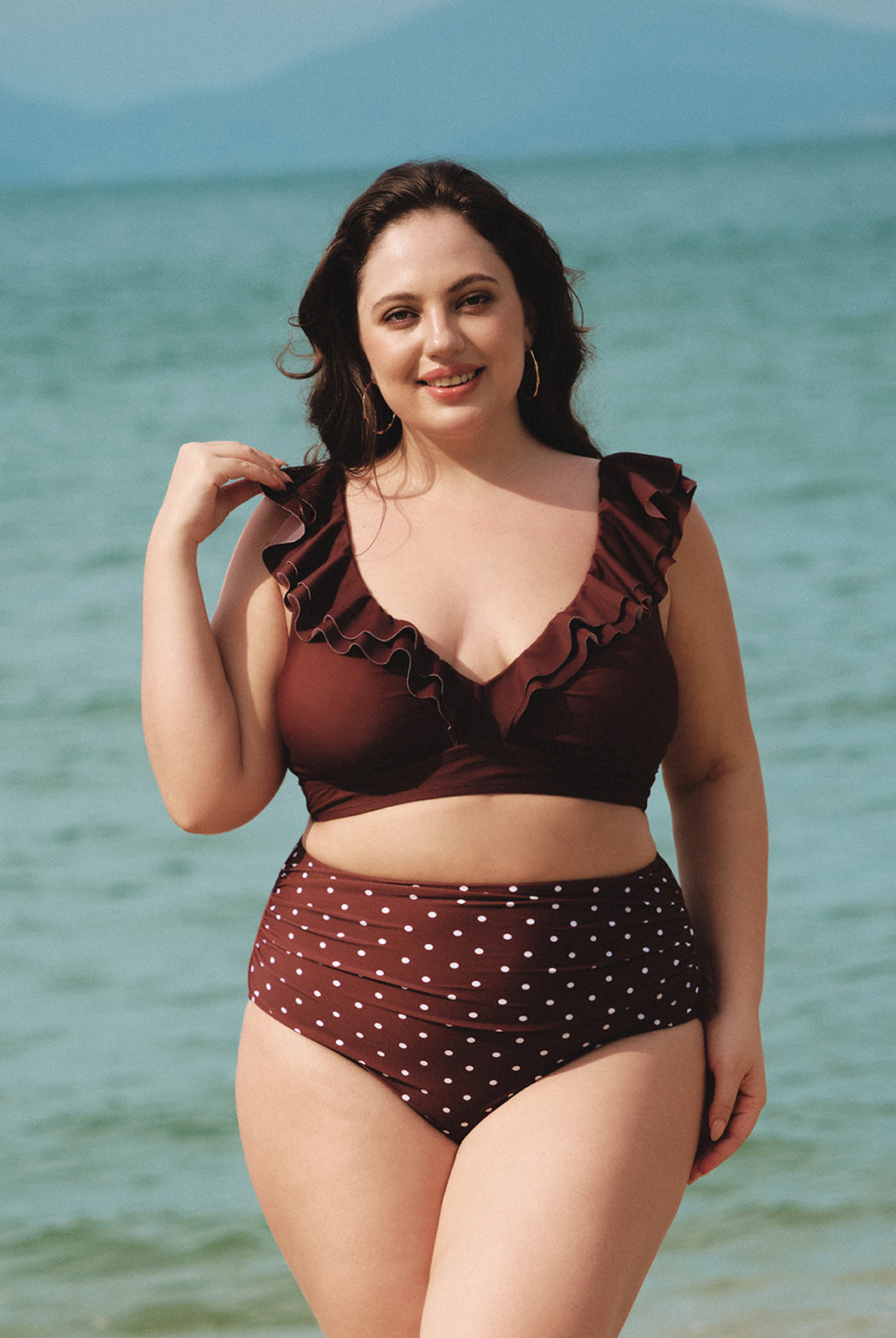 Women Knitted Nylon Bikini Tops Sustainable Plus Size Bikinis - BERLOOK